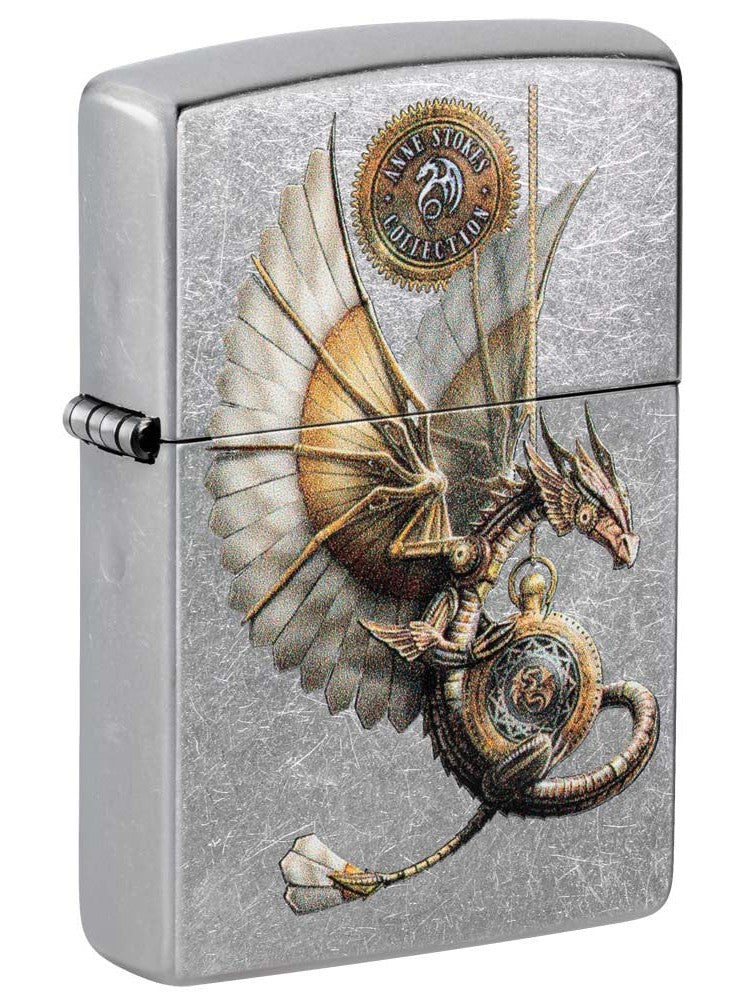 Zippo Lighter: Anne Stokes Steam Punk Dragon - Street Chrome 81201