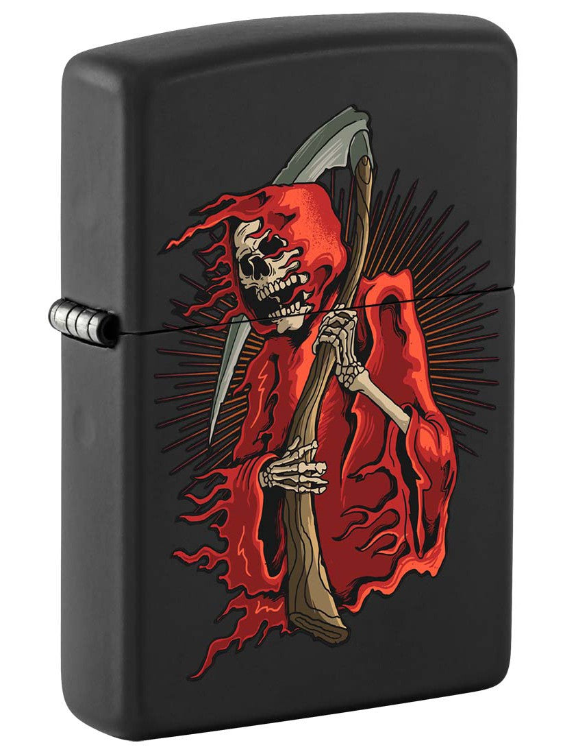 Zippo Lighter: Grim Reaper - Black Matte 81296