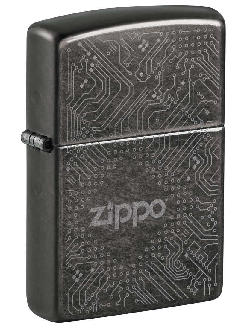 Zippo Lighter: Circuit Board Design - Gray Dusk 81320