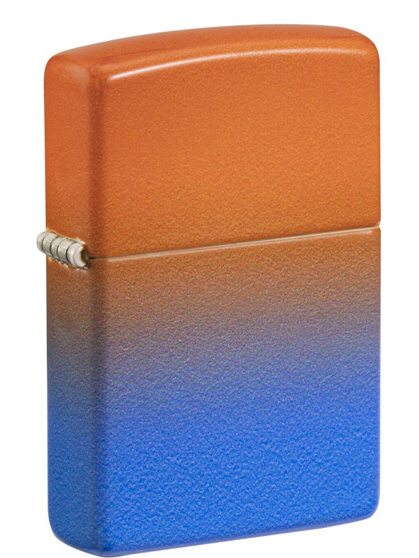 Zippo Lighter Orange and Blue Ombré Design 540 Color 81324 Lucas