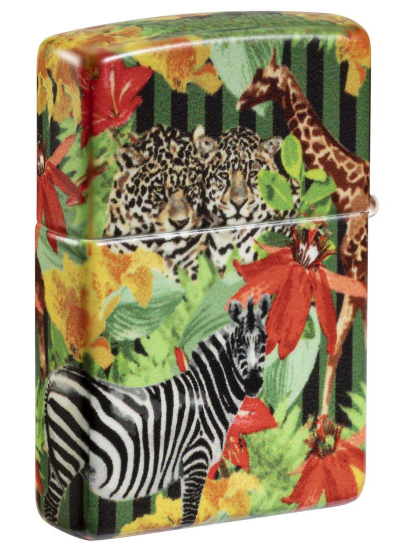 Zippo Lighter: Animals in the Jungle, 540 Color - Glow In The Dark 81354