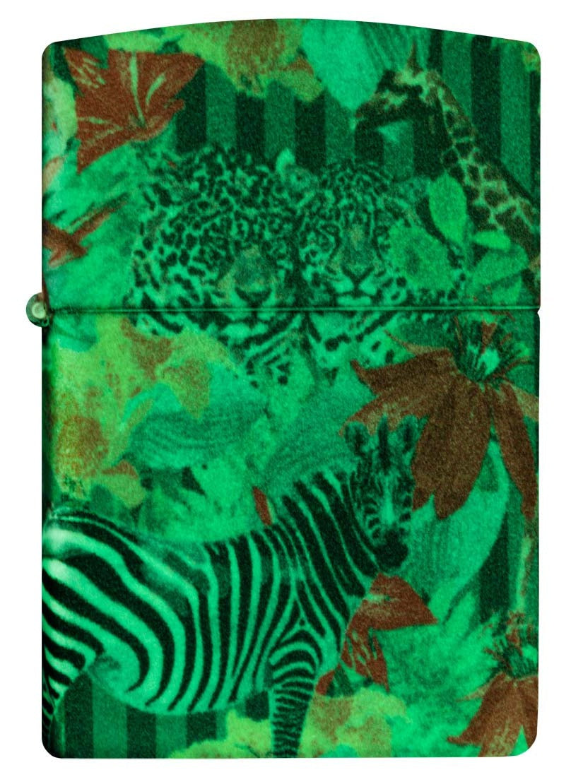 Zippo Lighter: Animals in the Jungle, 540 Color - Glow In The Dark 81354