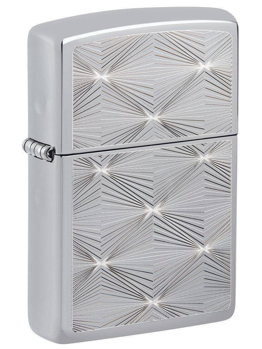 Zippo Lighter: Engraved Design - High Polish Chrome 81442