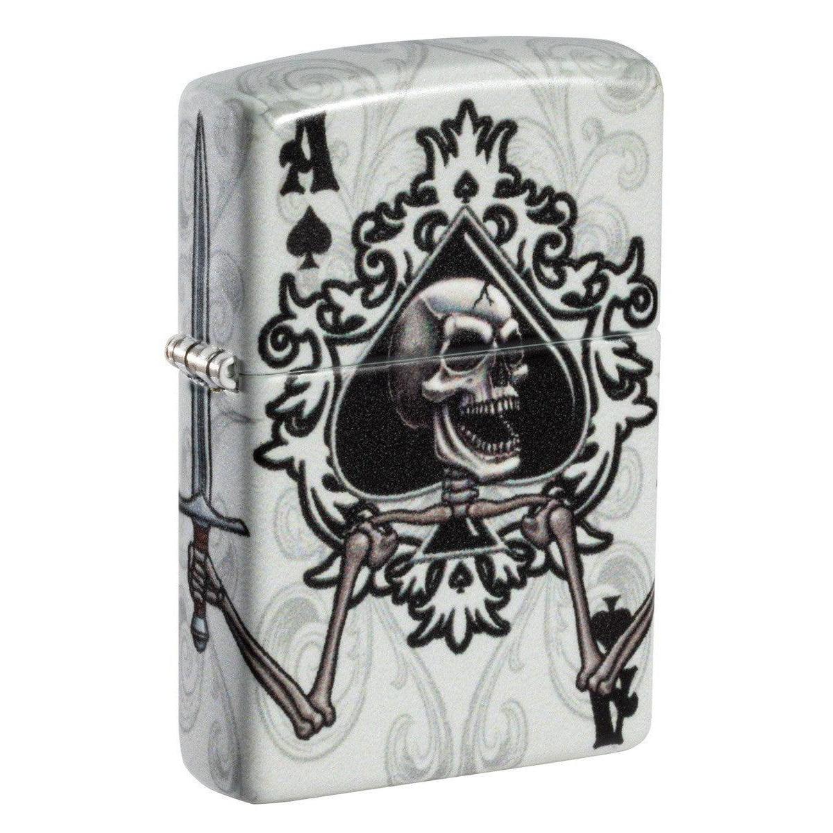 Zippo Lighter: Ace of Spades with Skull - 540 Color 81478 – Lucas