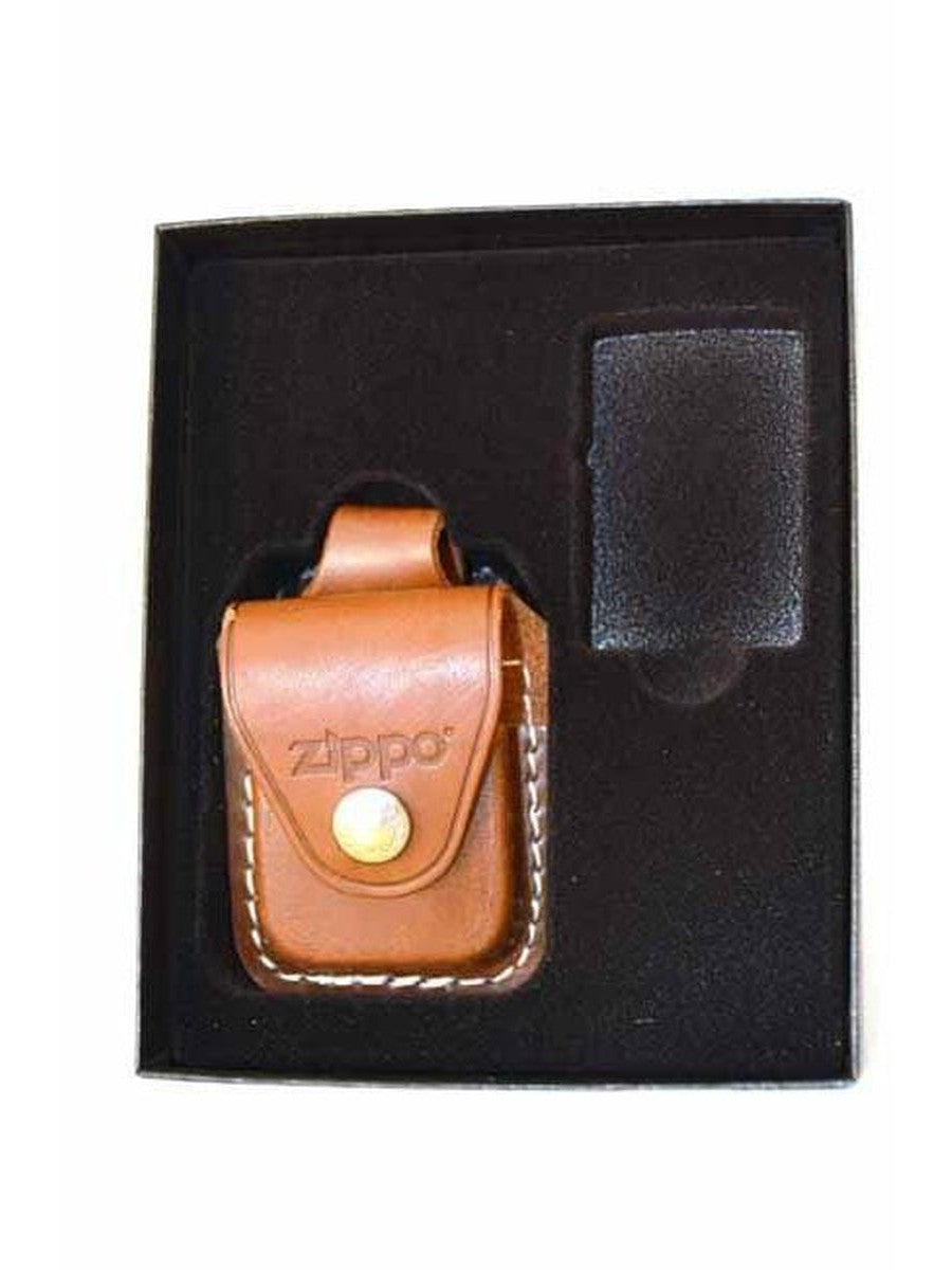 Zippo Gift Set with Brown Loop Pouch - LPGS/LPLB - Gear Exec (1975639736435)