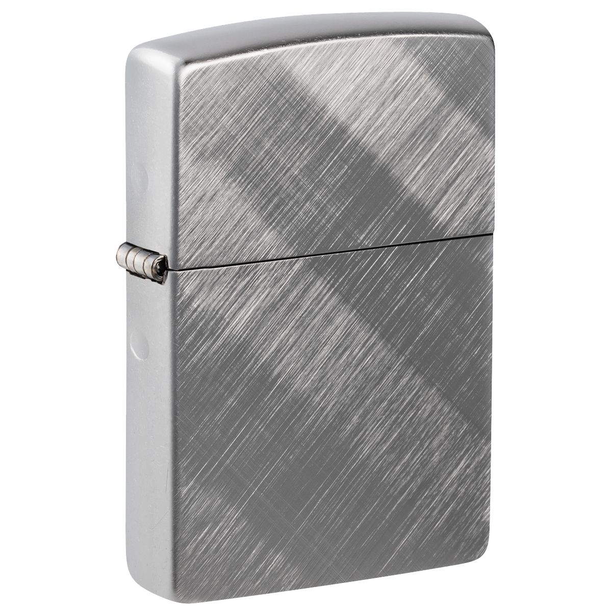 Zippo Lighter: Diagonal Weave - Brushed Chrome 28182 – Lucas Lighters