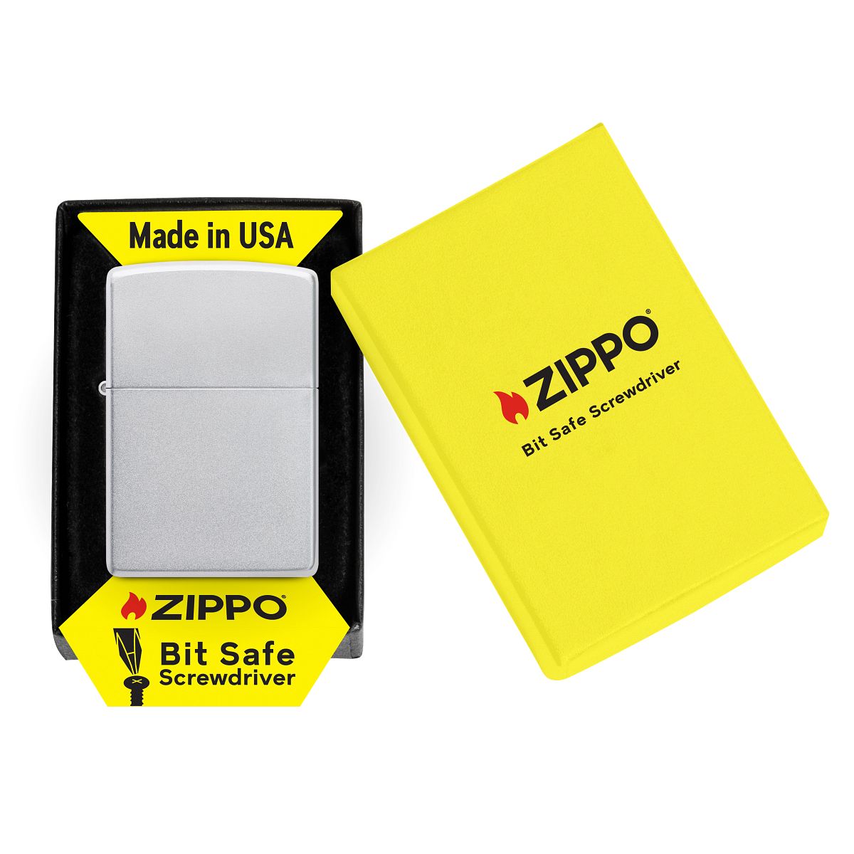 Zippo Bit Safe Insert with Satin Chrome Case - 40701 – Lucas Lighters