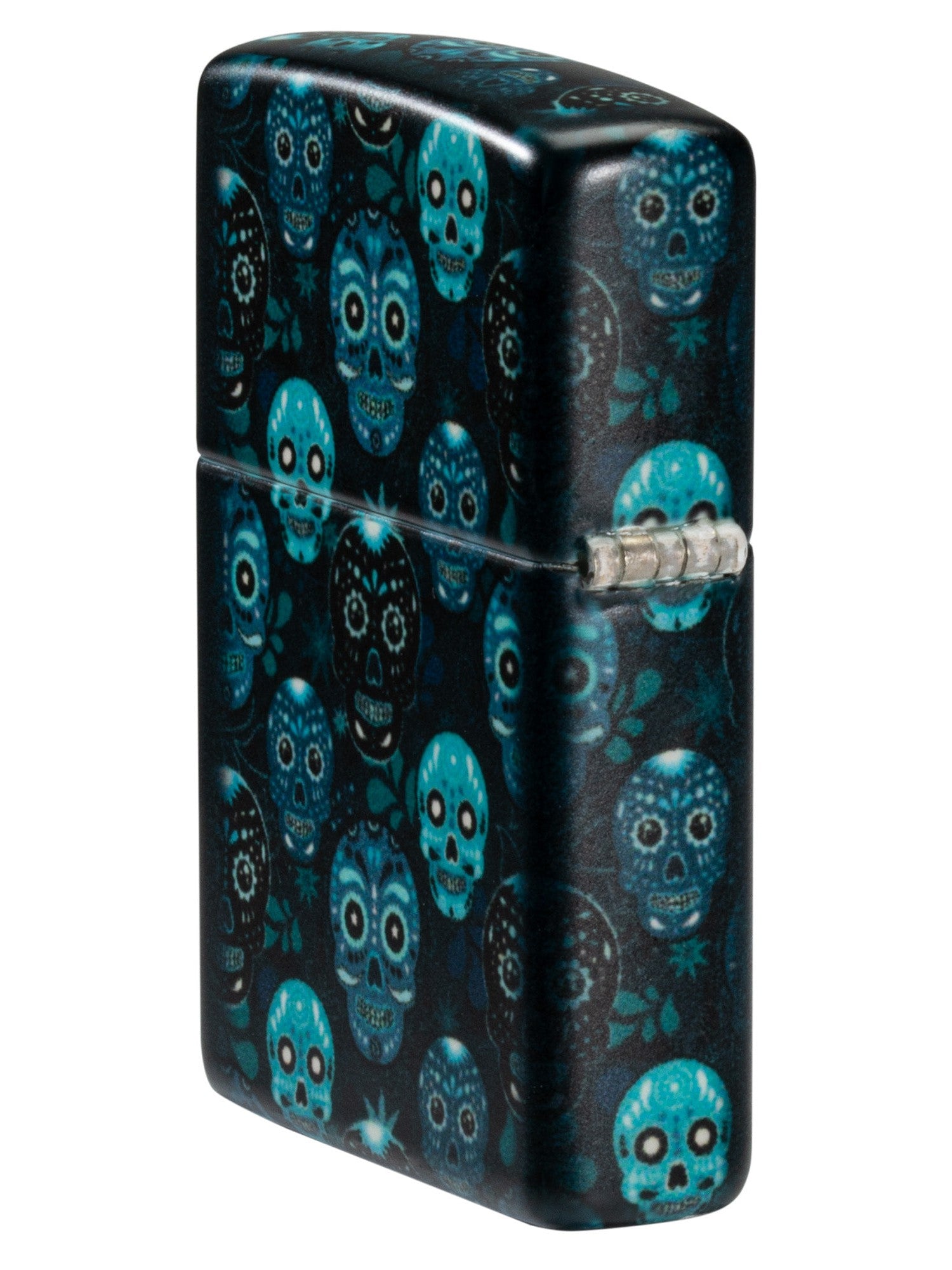 Zippo Lighter: Sugar Skulls - Glow-in-the-Dark Green 46017