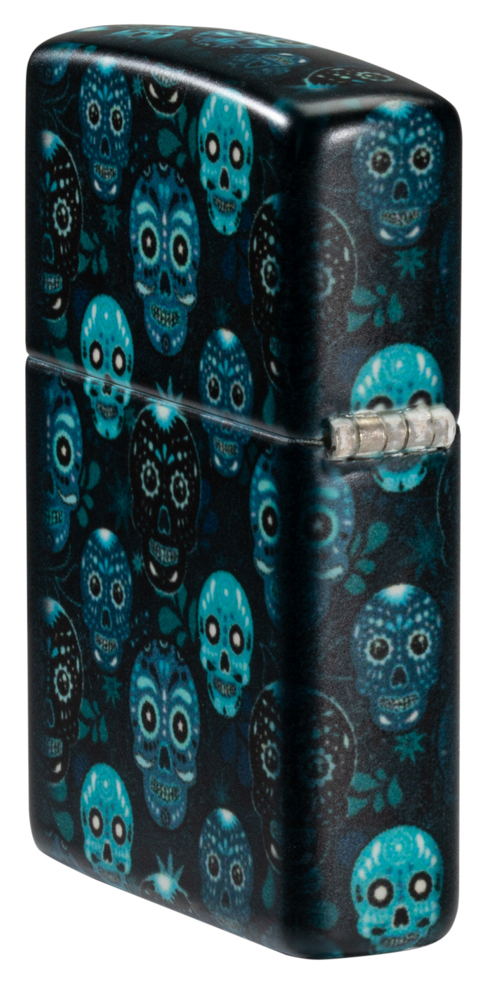Zippo Lighter: Sugar Skulls - Glow-in-the-Dark Green 46017