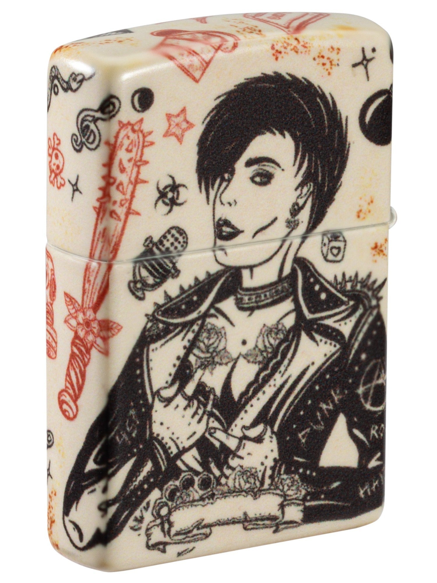 Zippo Lighter: Punk Rock Design - 540 Color 46032