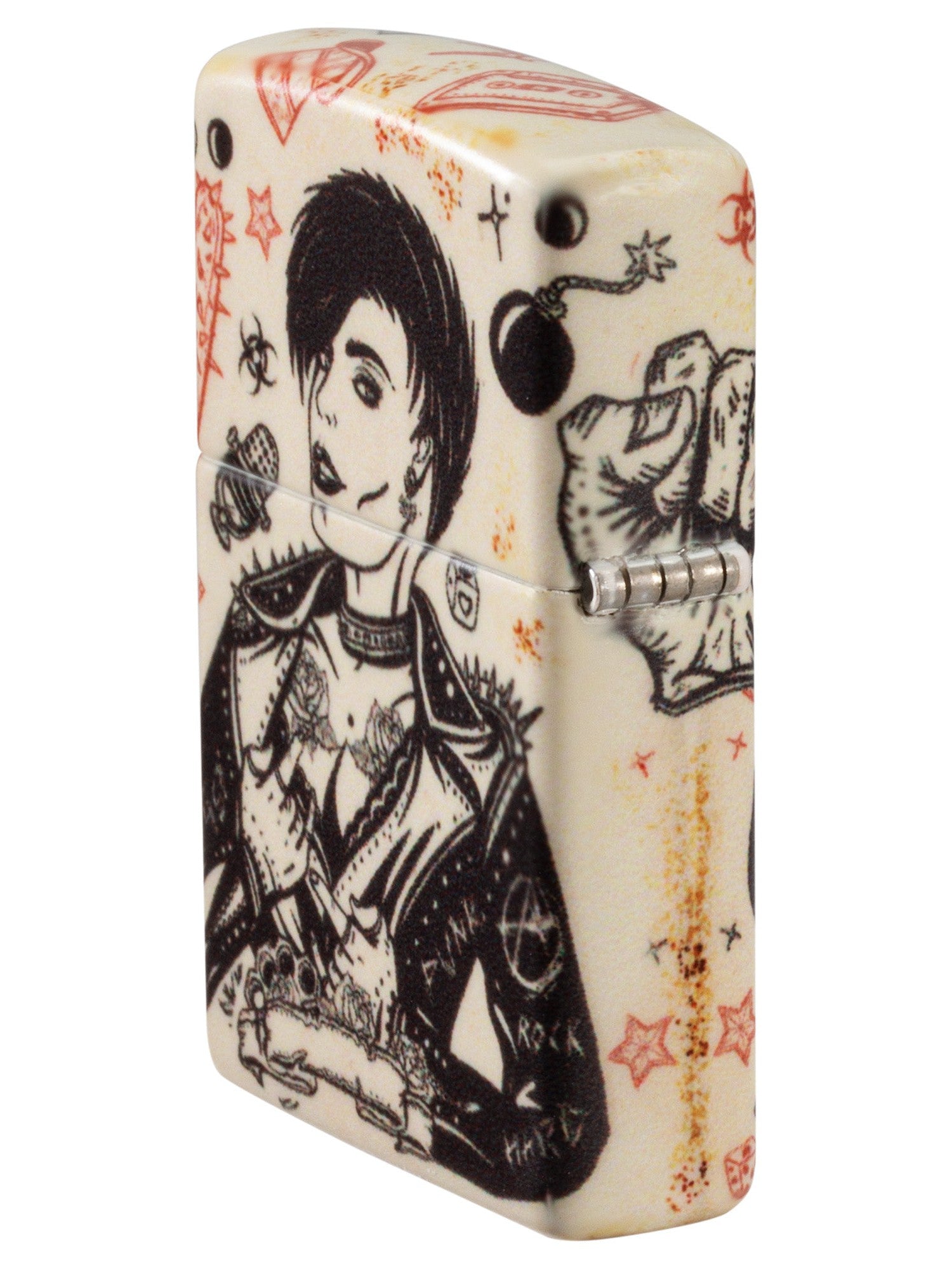 Zippo Lighter: Punk Rock Design - 540 Color 46032