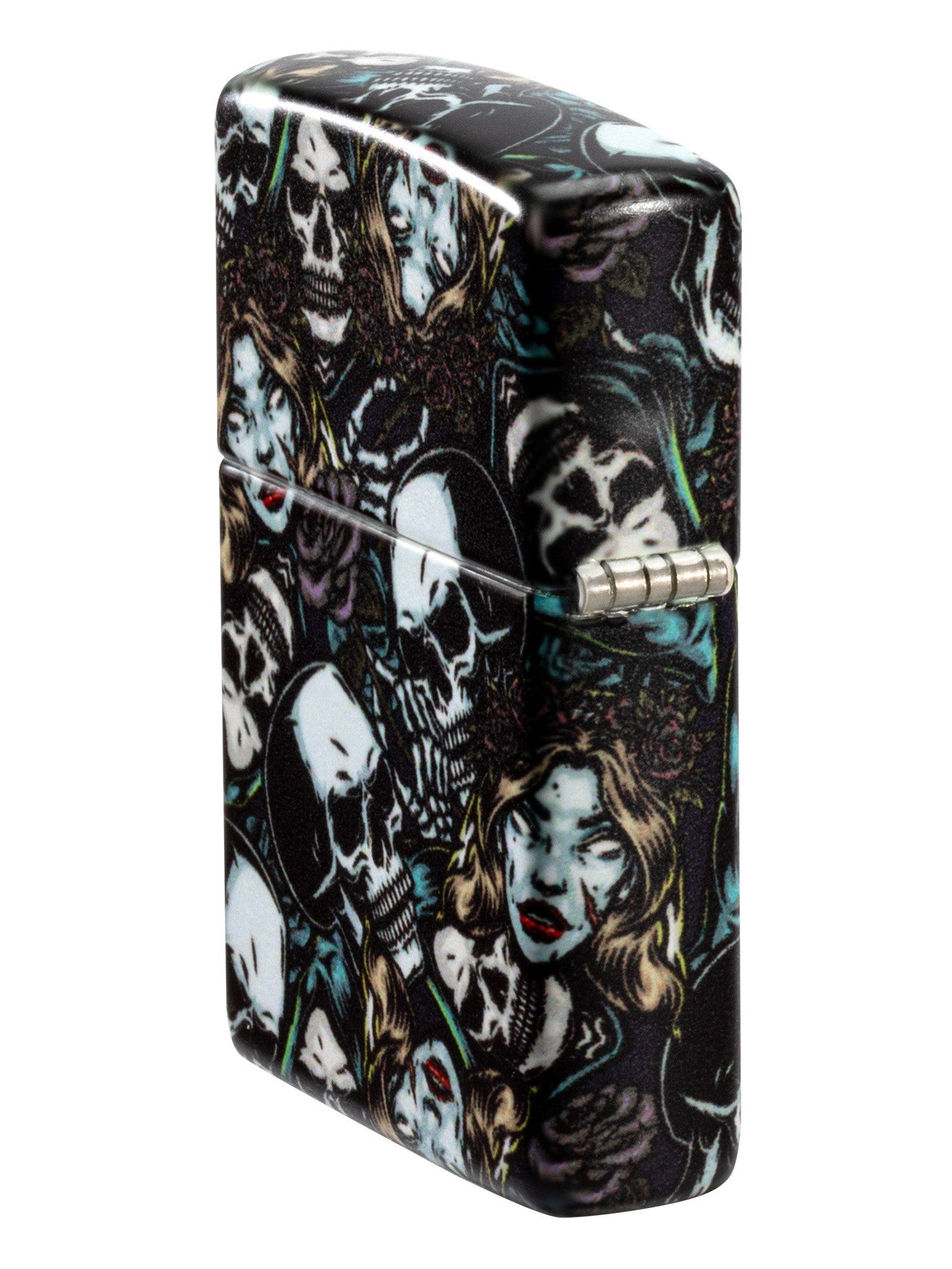 Zippo Lighter: Skulls and Roses - 540 Color 46033