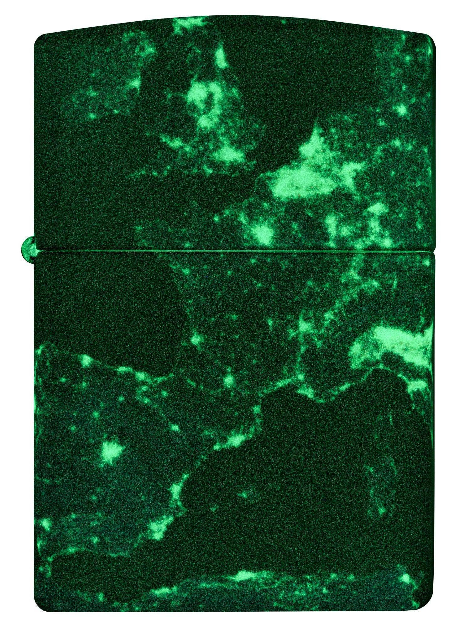 Zippo Lighter: Europe From Space, Glow-in-the-Dark - 540 Color 46039