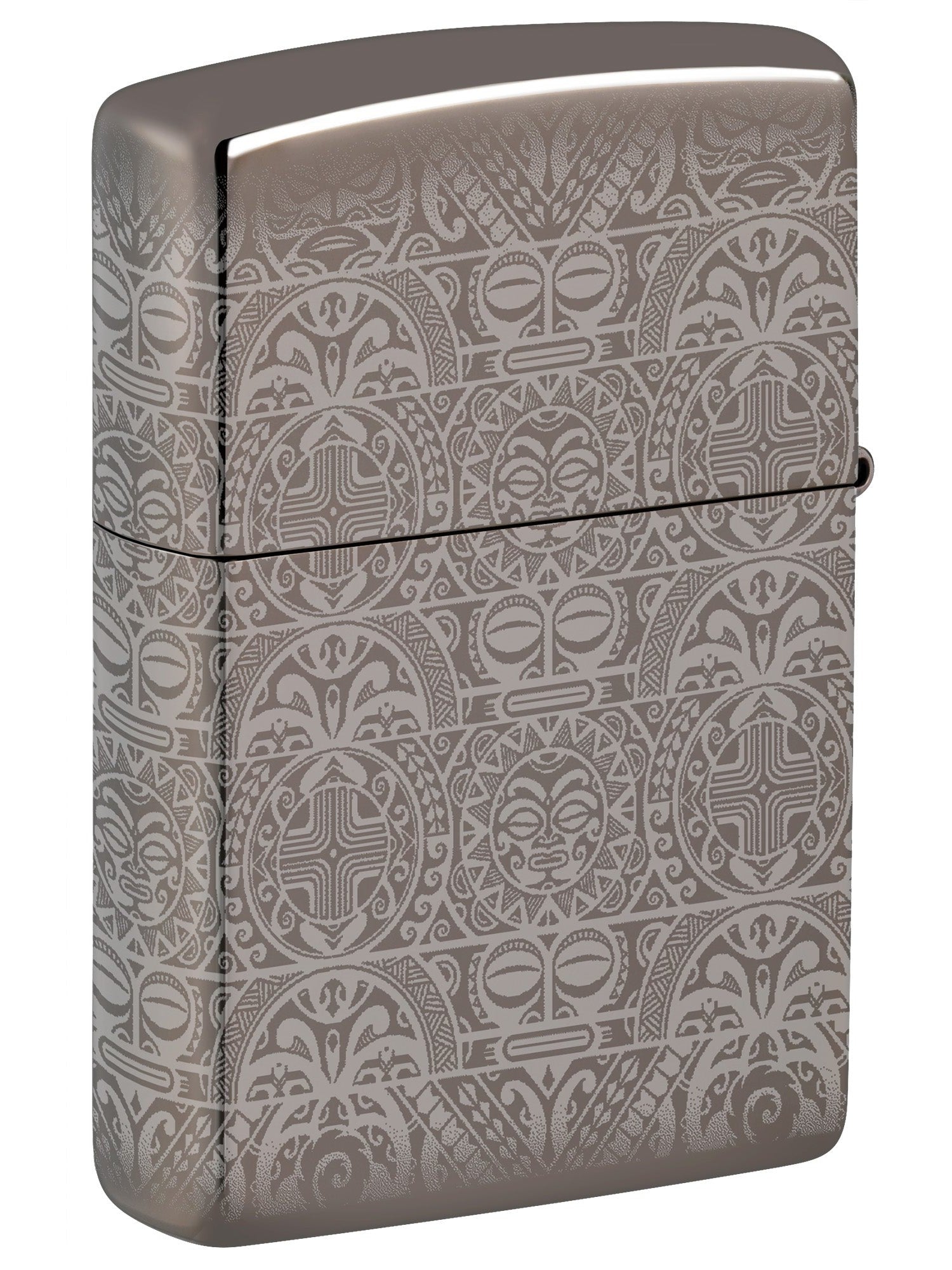 Zippo Lighter: Maori Tattoo Design, Photo 360 - Black Ice 46108
