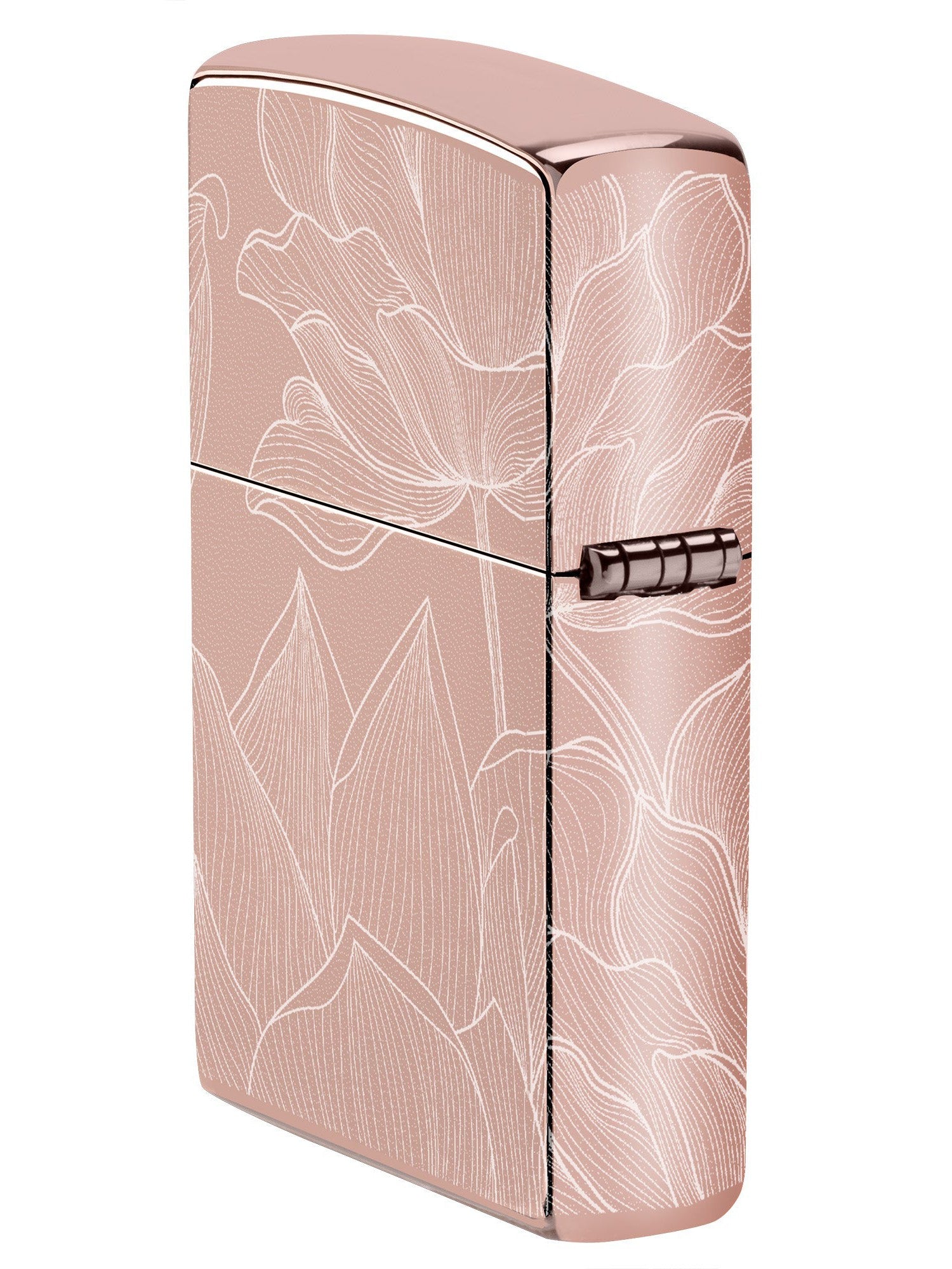 Zippo Lighter: Lotus Flower, Photo 360 - High Polish Rose Gold 46109