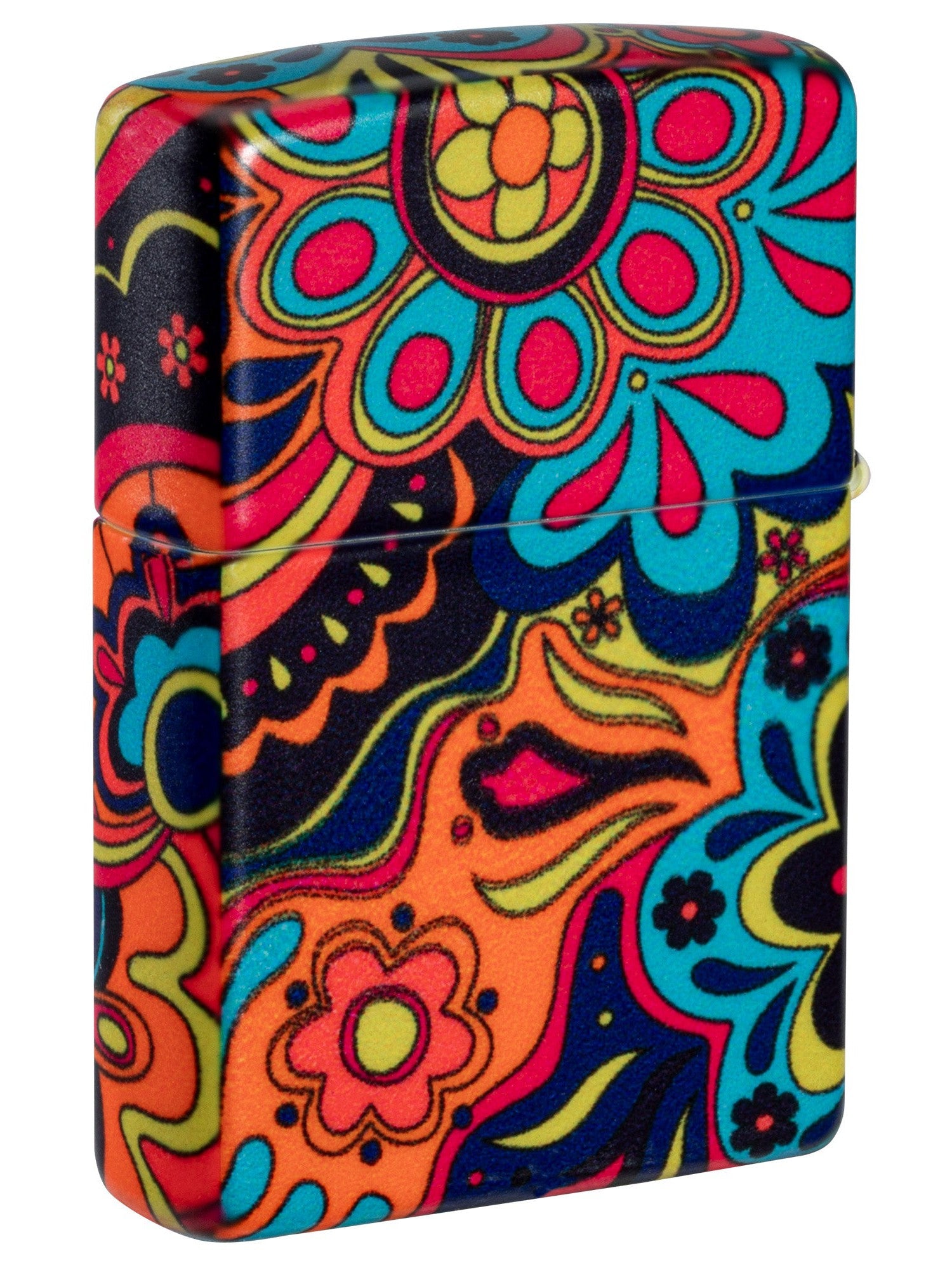 Zippo Lighter: Flower Power - 540 Color 46128