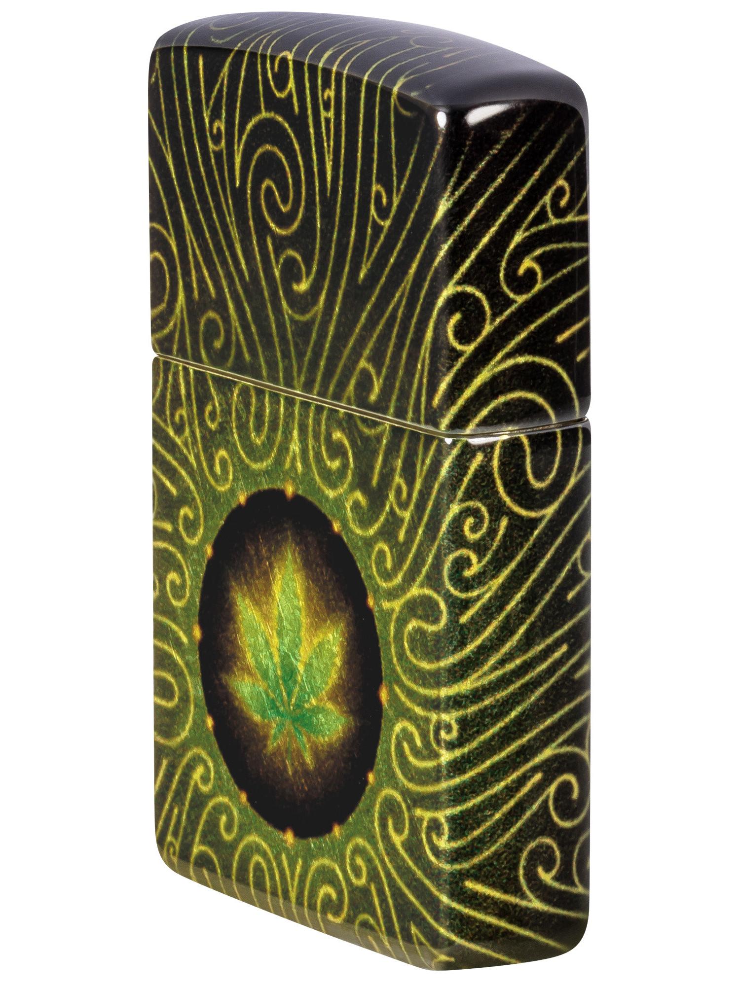 Zippo Lighter: Weed Leaf Maze - 540 Fusion 46276