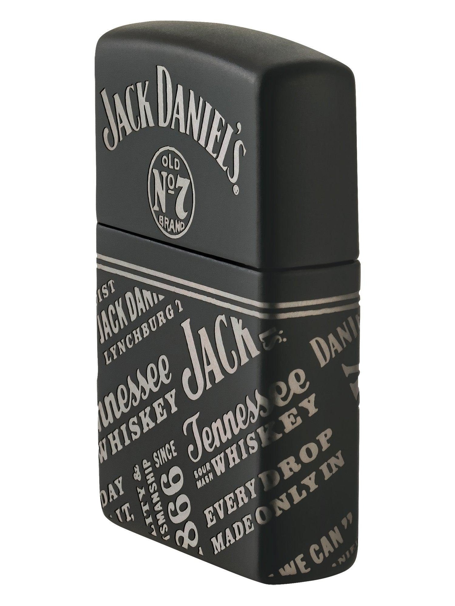 高評価のクリスマスプレゼント Design, Daniel's Jack Lighter: Zippo Laser Matte Black - 360 リール