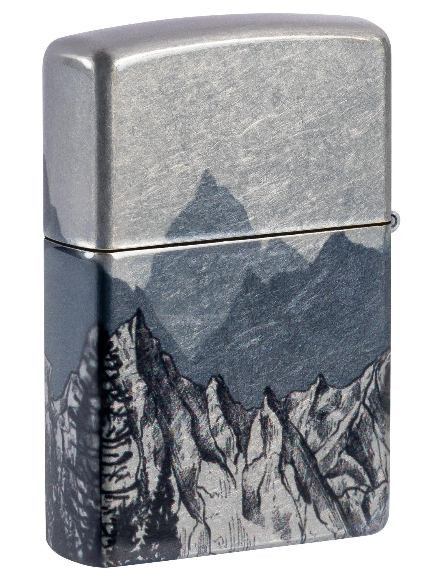 Zippo Lighter: Mountain Sketch - 540 Fusion 46280