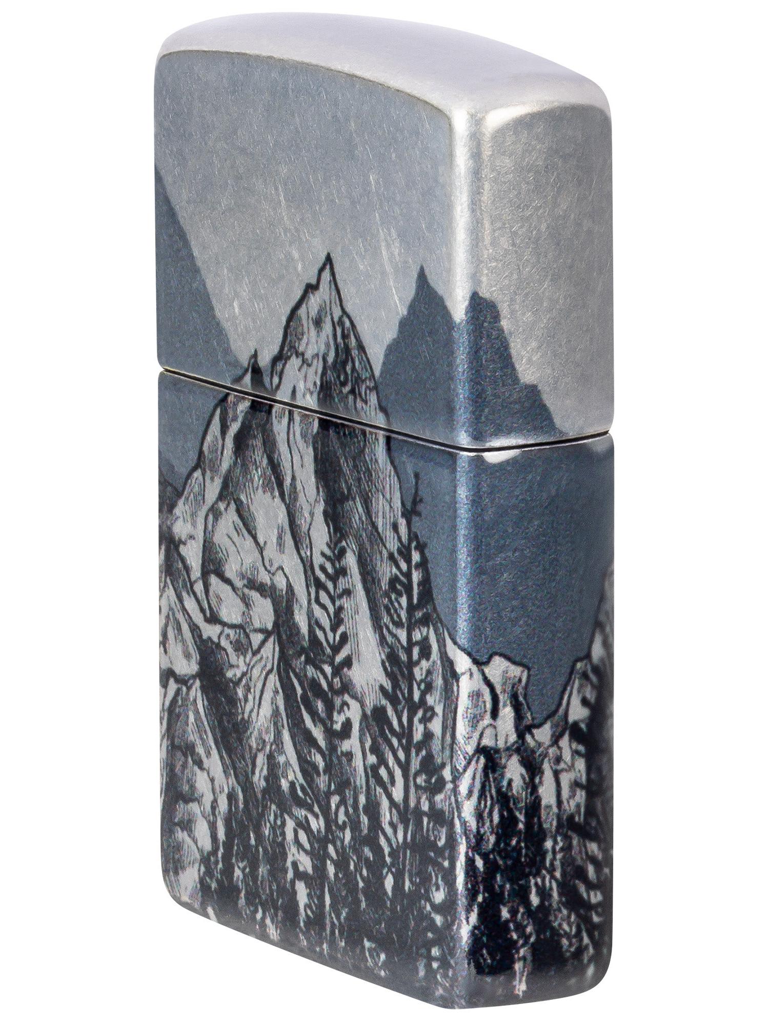Zippo Lighter: Mountain Sketch - 540 Fusion 46280