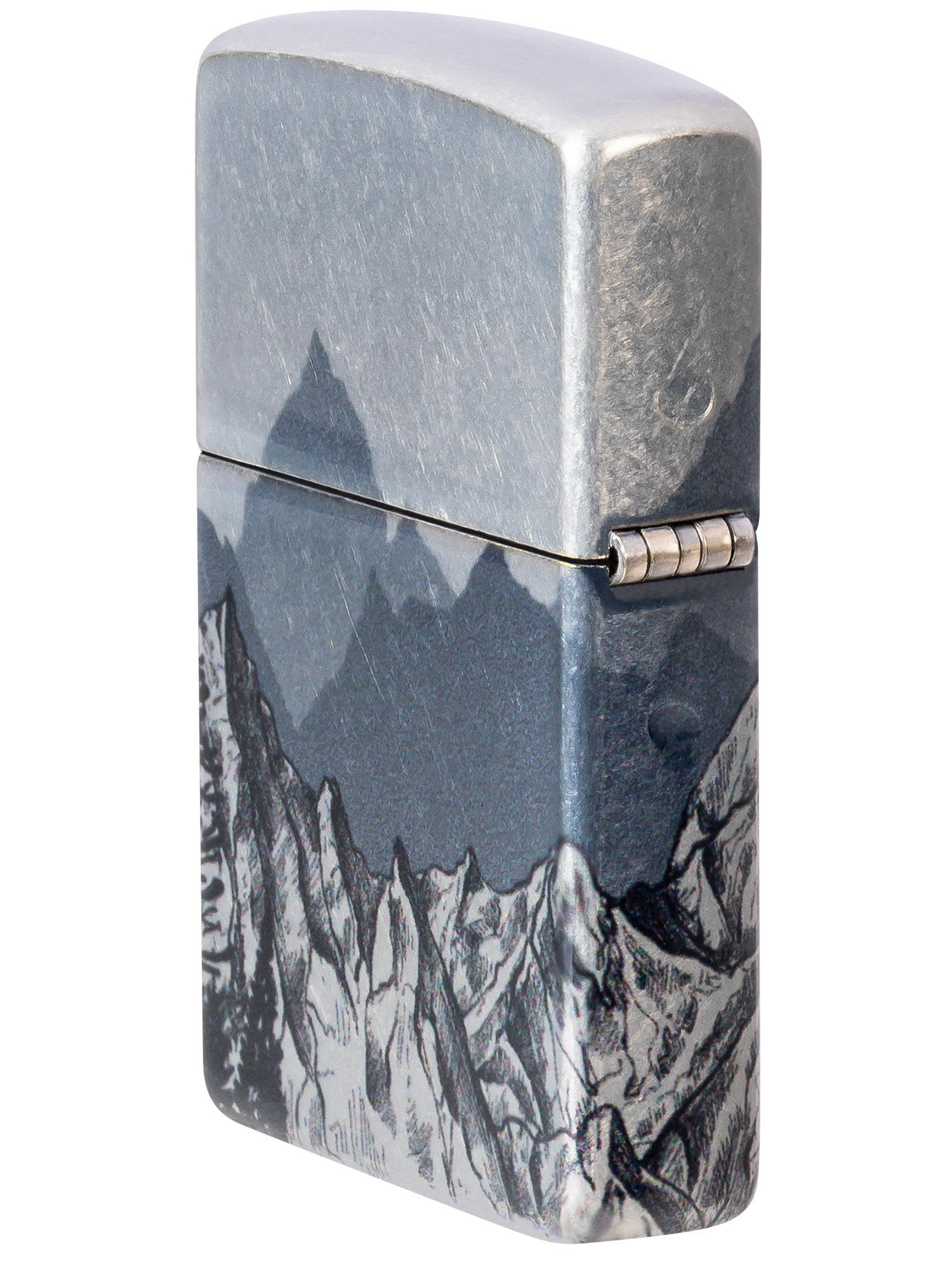 Zippo Lighter: Mountain Sketch - 540 Fusion 46280
