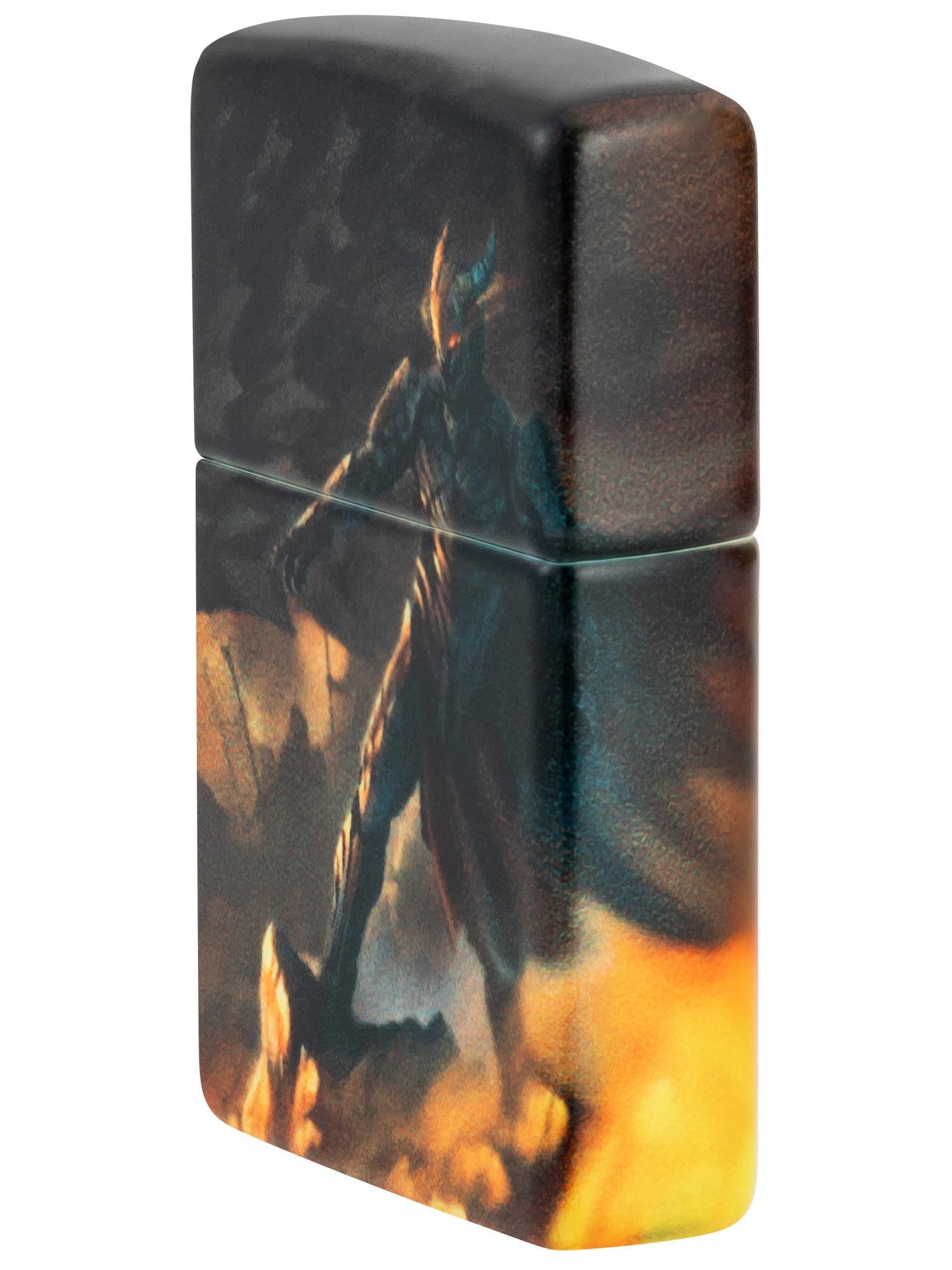 Zippo Lighter: Knight and Dragon Design - 540 Color 46284