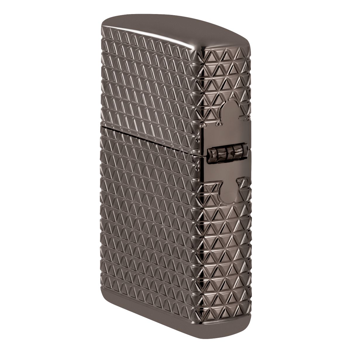 Zippo Lighter: Armor MultiCut, Diamond Pattern with Crystals 