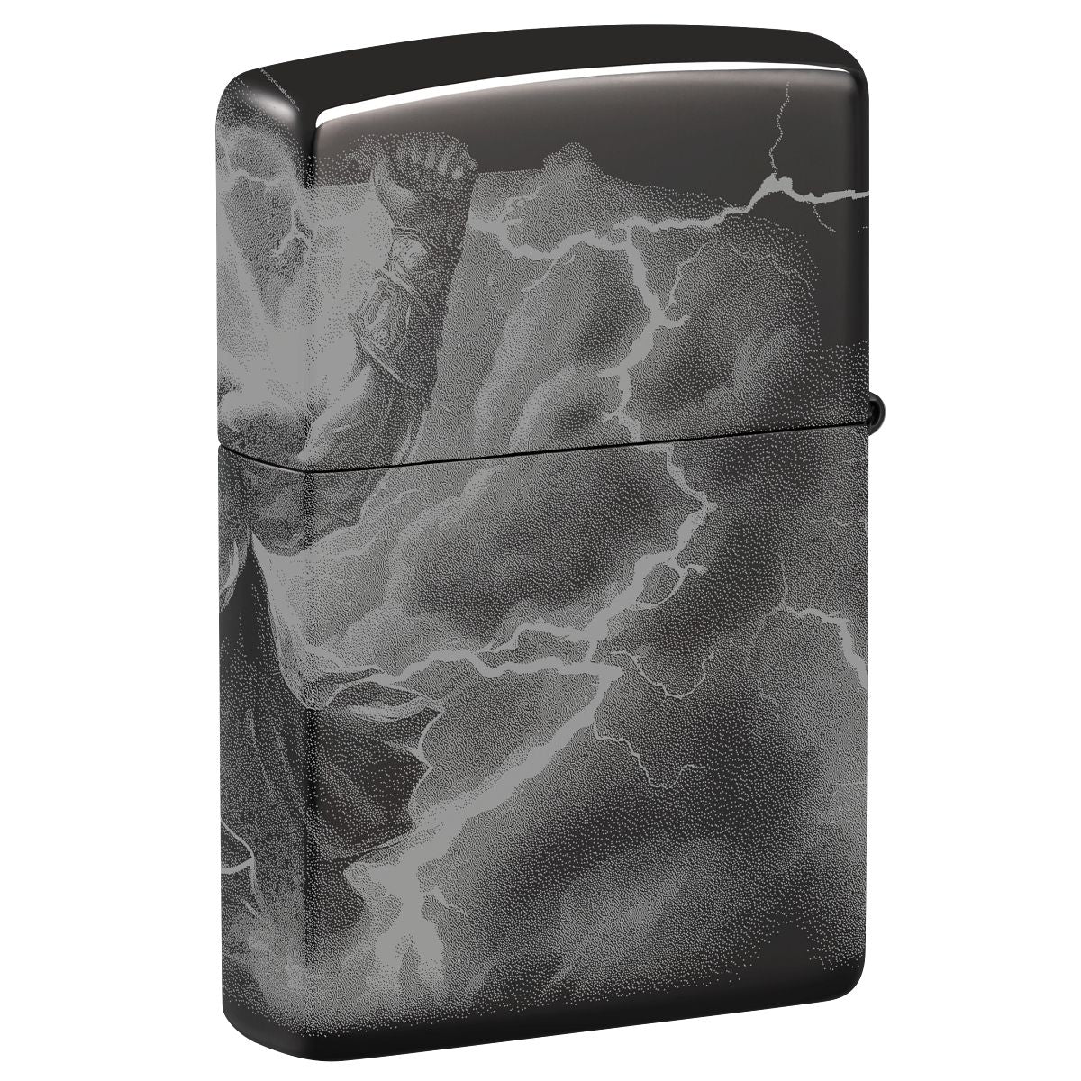 Zippo Lighter: Zeus Design - High Polish Black 46364 – Lucas Lighters