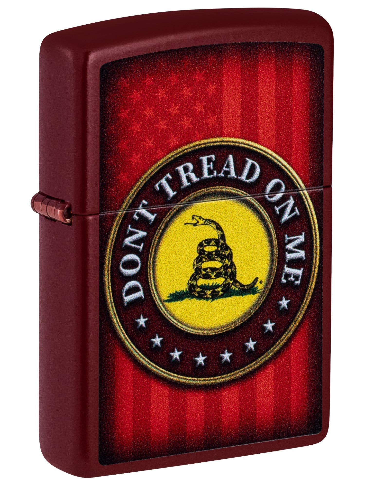 Zippo Lighter: Don't Tread on Me  - Merlot 46419