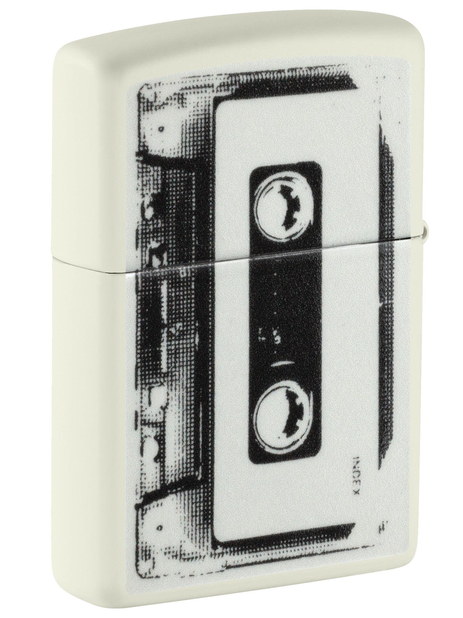 Zippo Lighter: Cassette Tape - Glow-in-the-Dark 46429