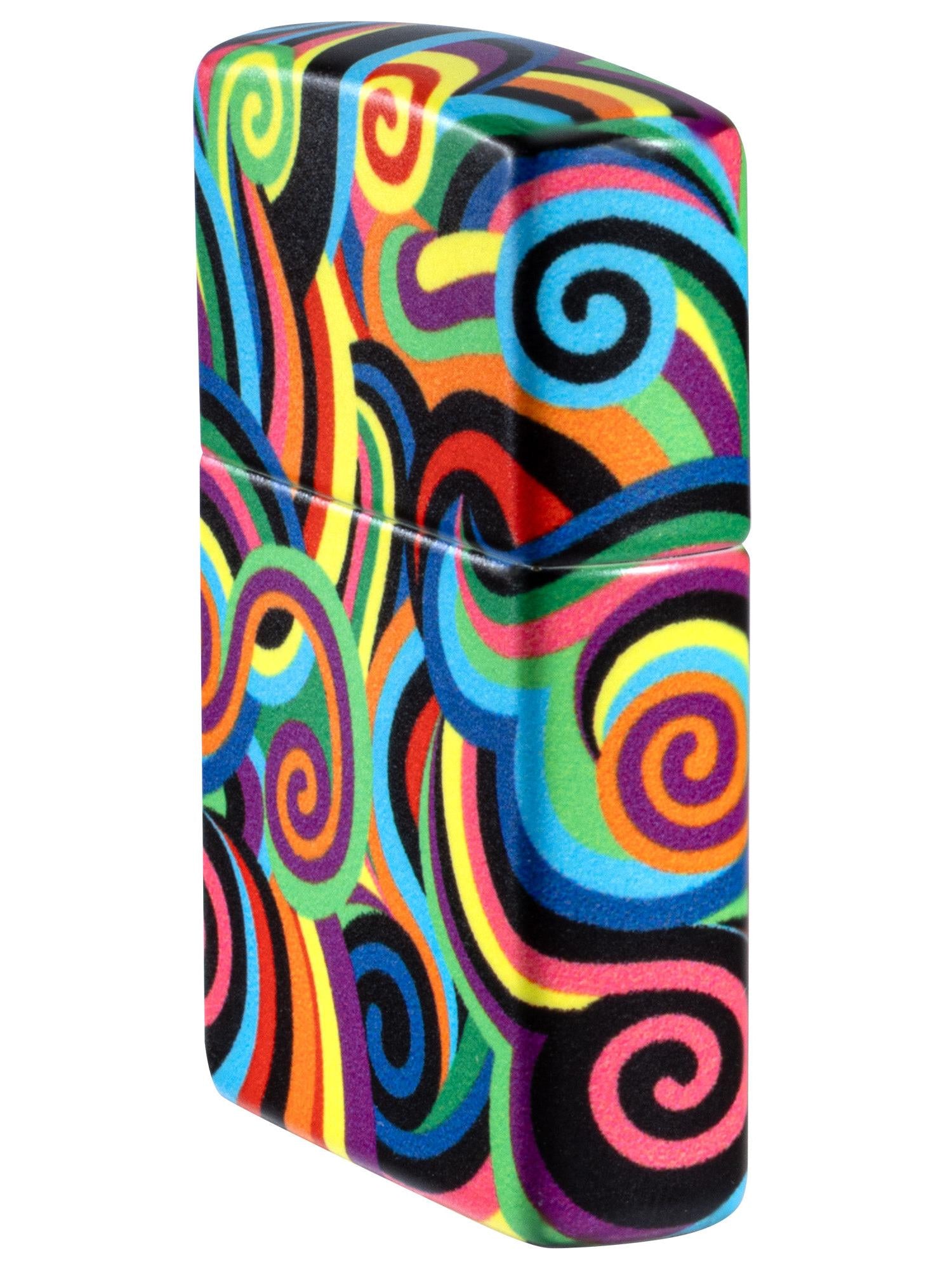 Zippo Lighter: Swirl Pattern by Rick Rietveld - Glow-in-the-Dark 46491