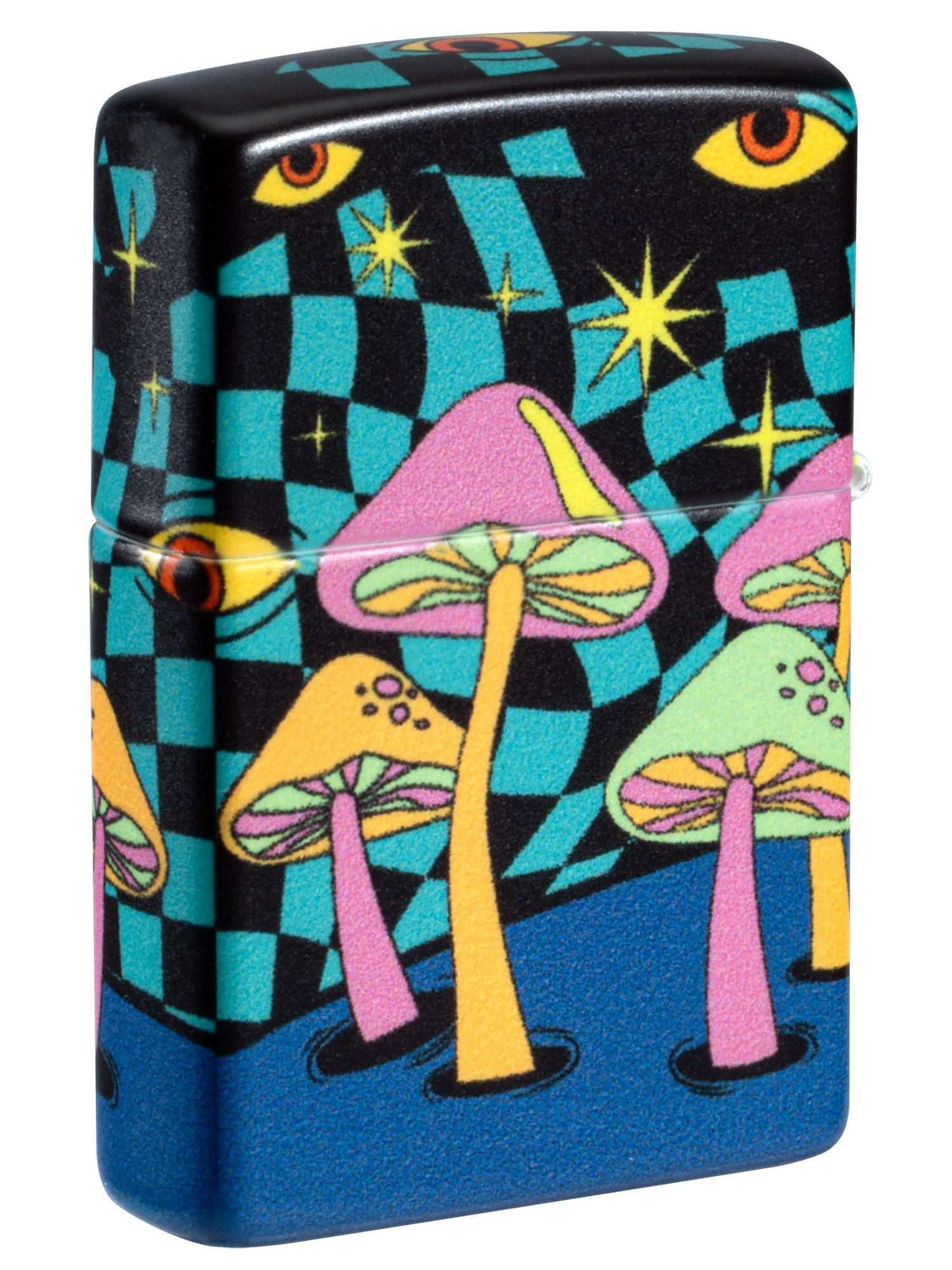 Zippo Lighter: Mushrooms Design - Glow-in-the-Dark 46564