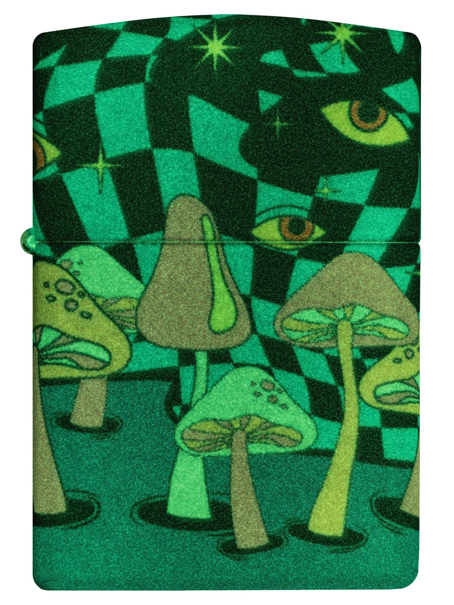 Zippo Lighter: Mushrooms Design - Glow-in-the-Dark 46564