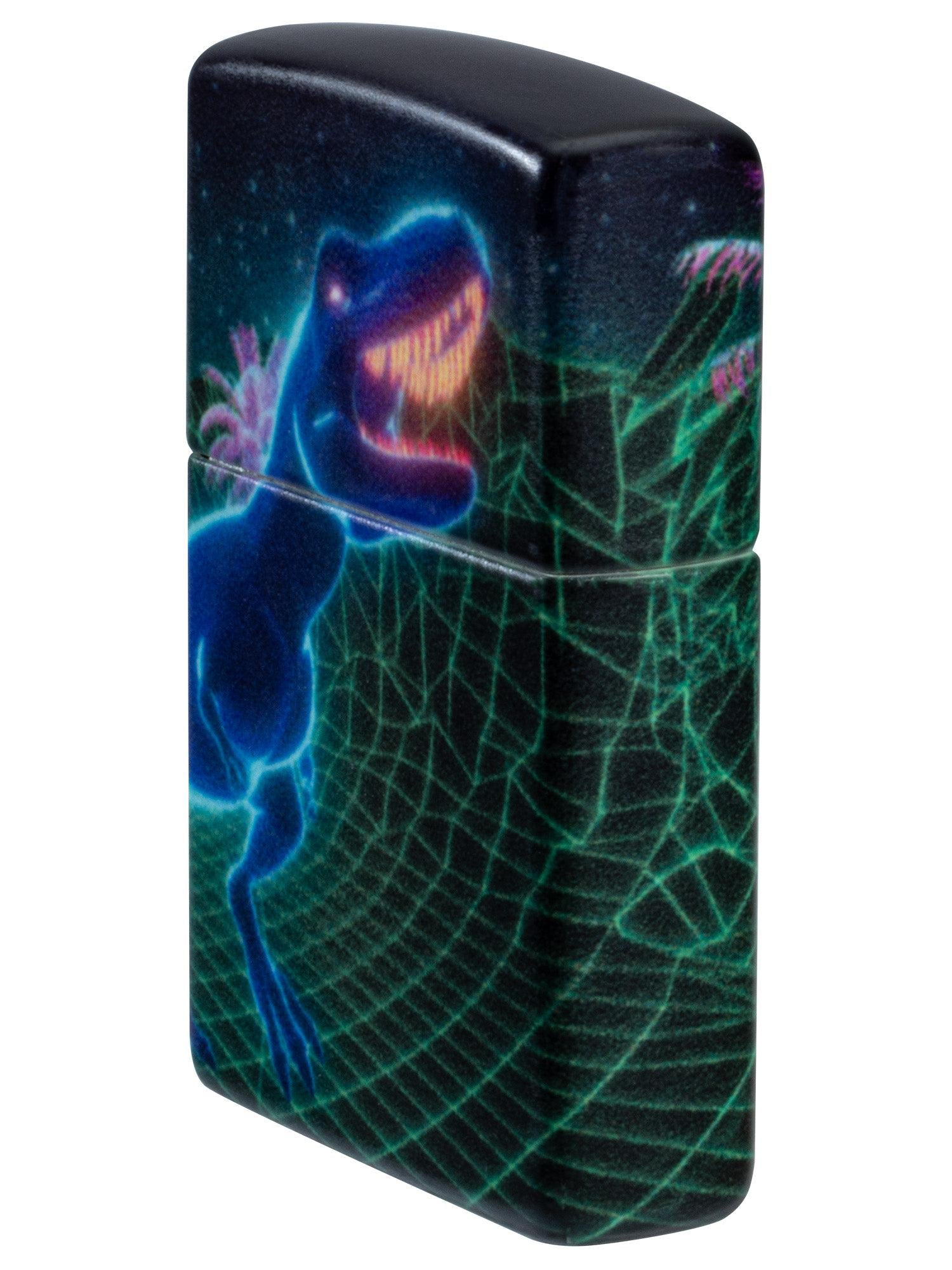 Zippo Lighter: Cyber Dinosaur, Glow-in-the-Dark - 540 Color 46701