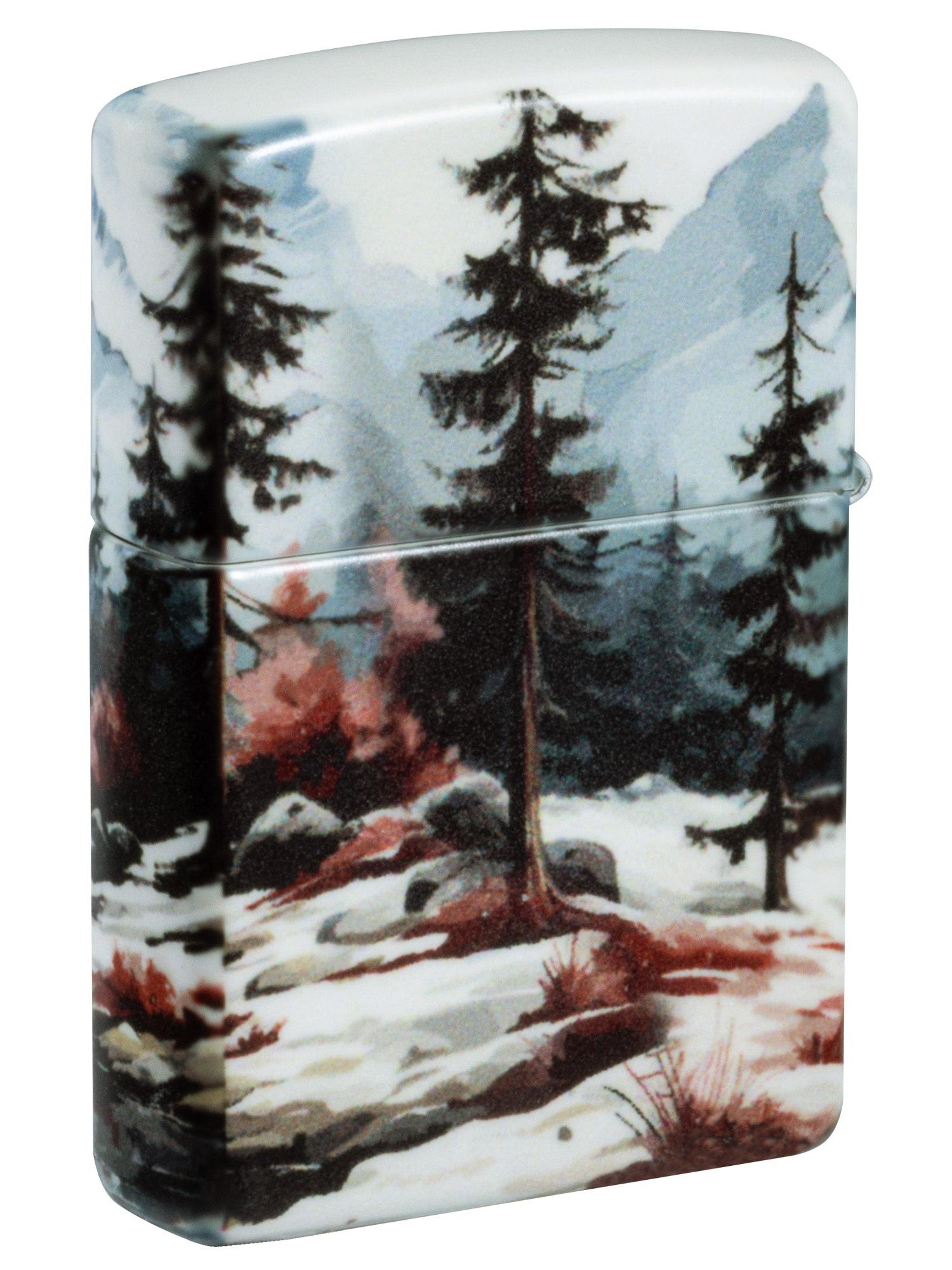 Zippo Lighter: Frozen Valley Design - 540 Color 46702