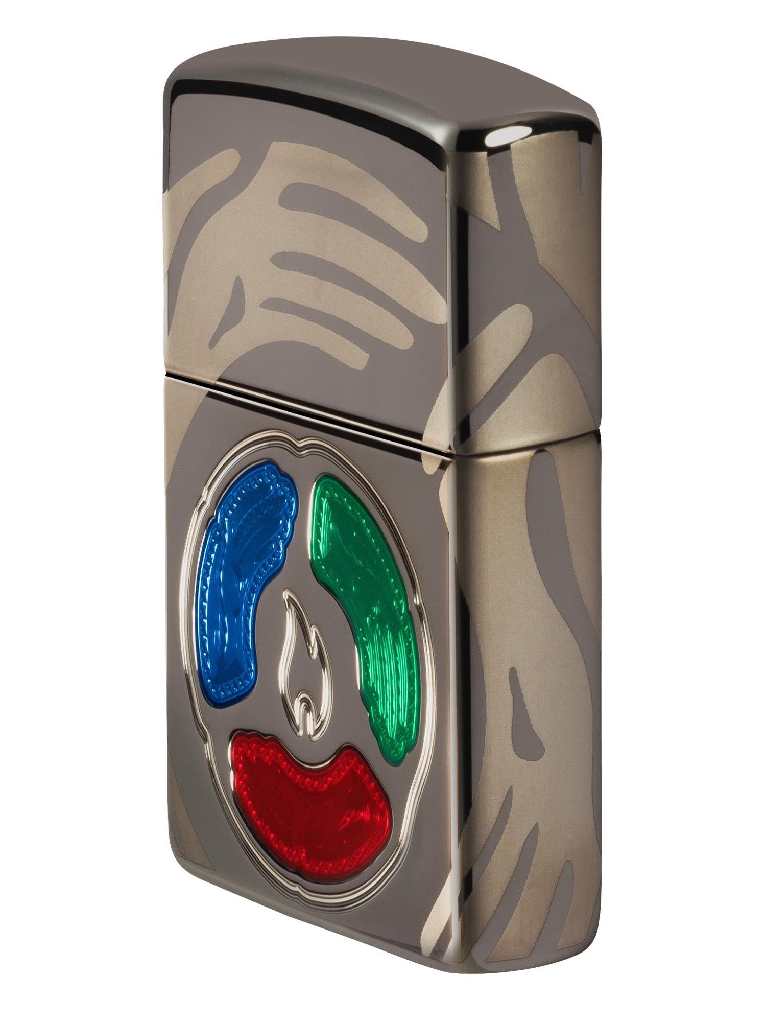 Zippo Lighter: 2025 Collectible of the Year, Armor Deep Carved and Engraved - Black Ice 46761