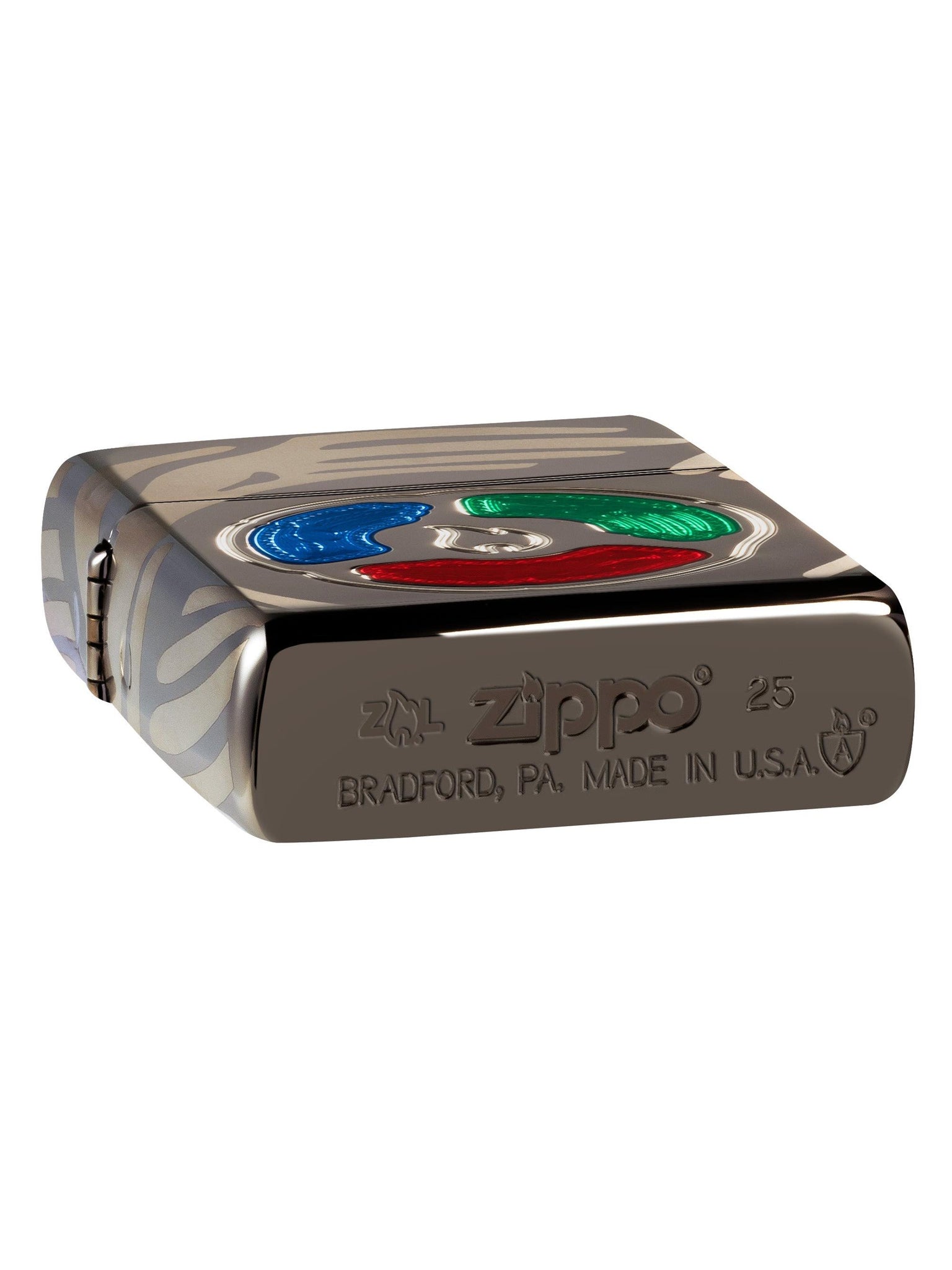 Zippo Lighter: 2025 Collectible of the Year, Armor Deep Carved and Engraved - Black Ice 46761