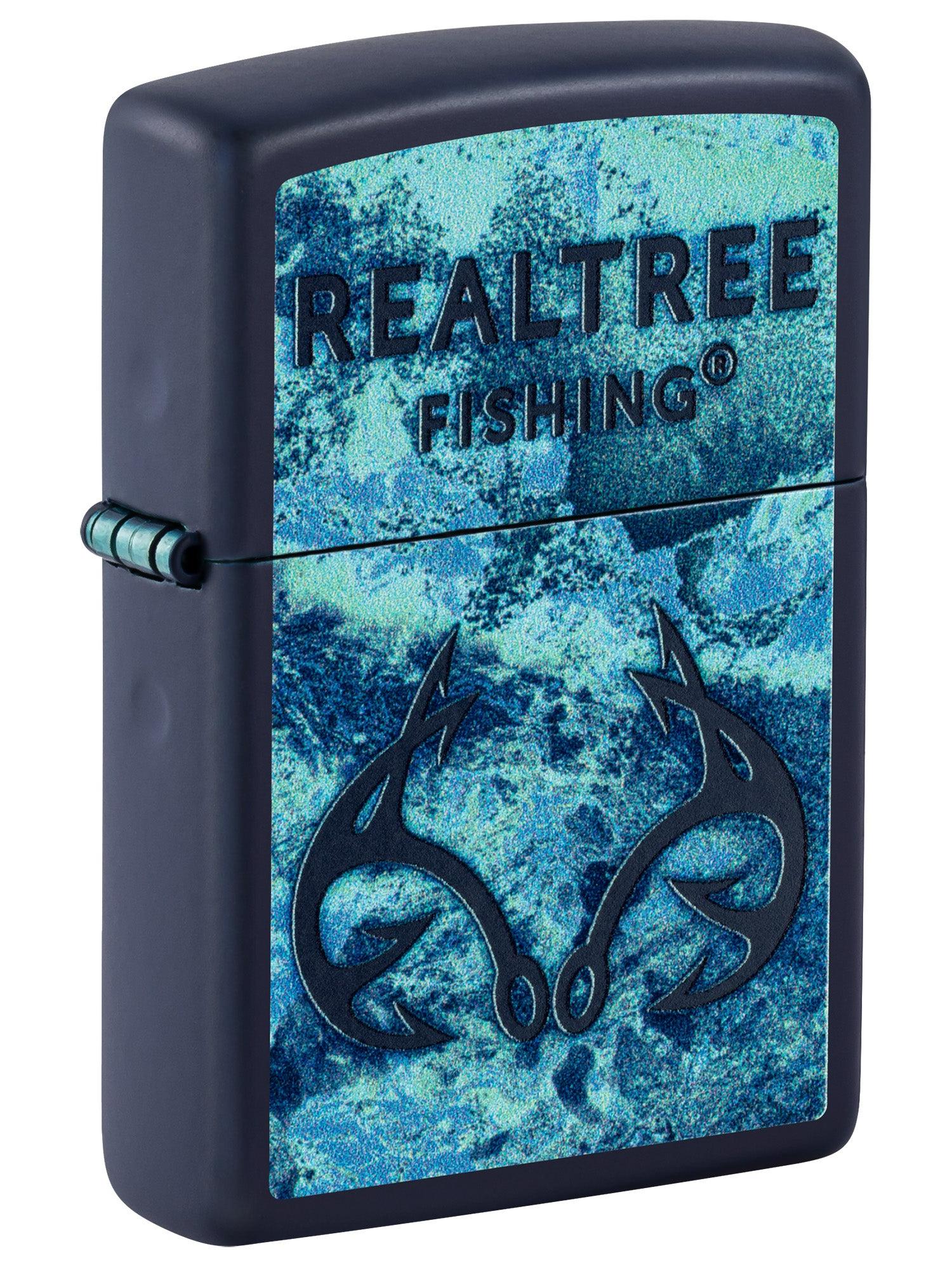 Zippo Lighter: Realtree Fishing - Navy Matte 46792
