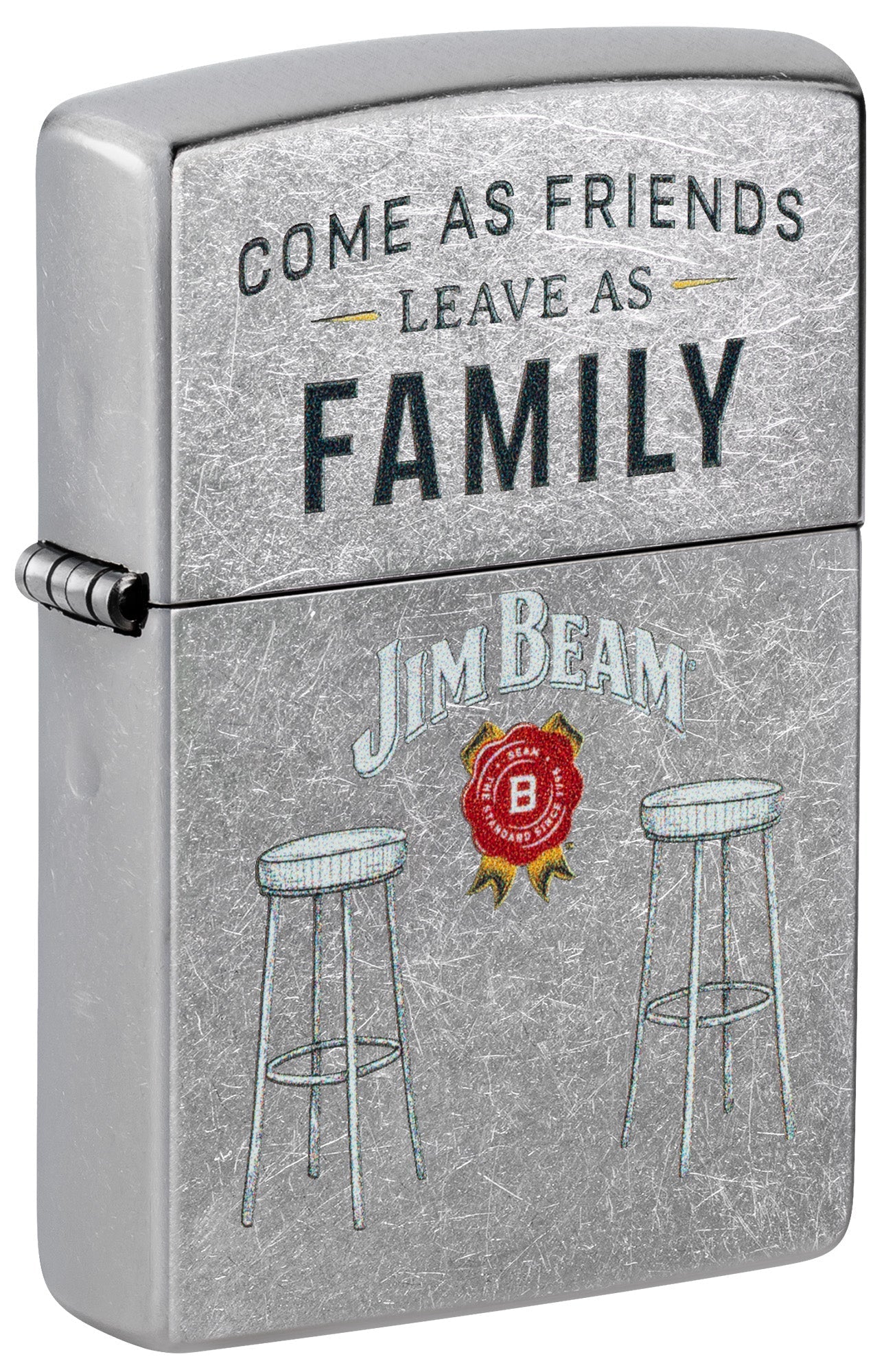 Zippo Lighter: Jim Beam Barstools - Street Chrome 46800