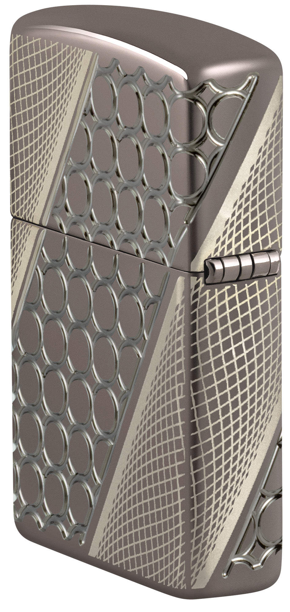 Zippo Lighter: Armor Multicut, Deep Dots - Black Ice 46812