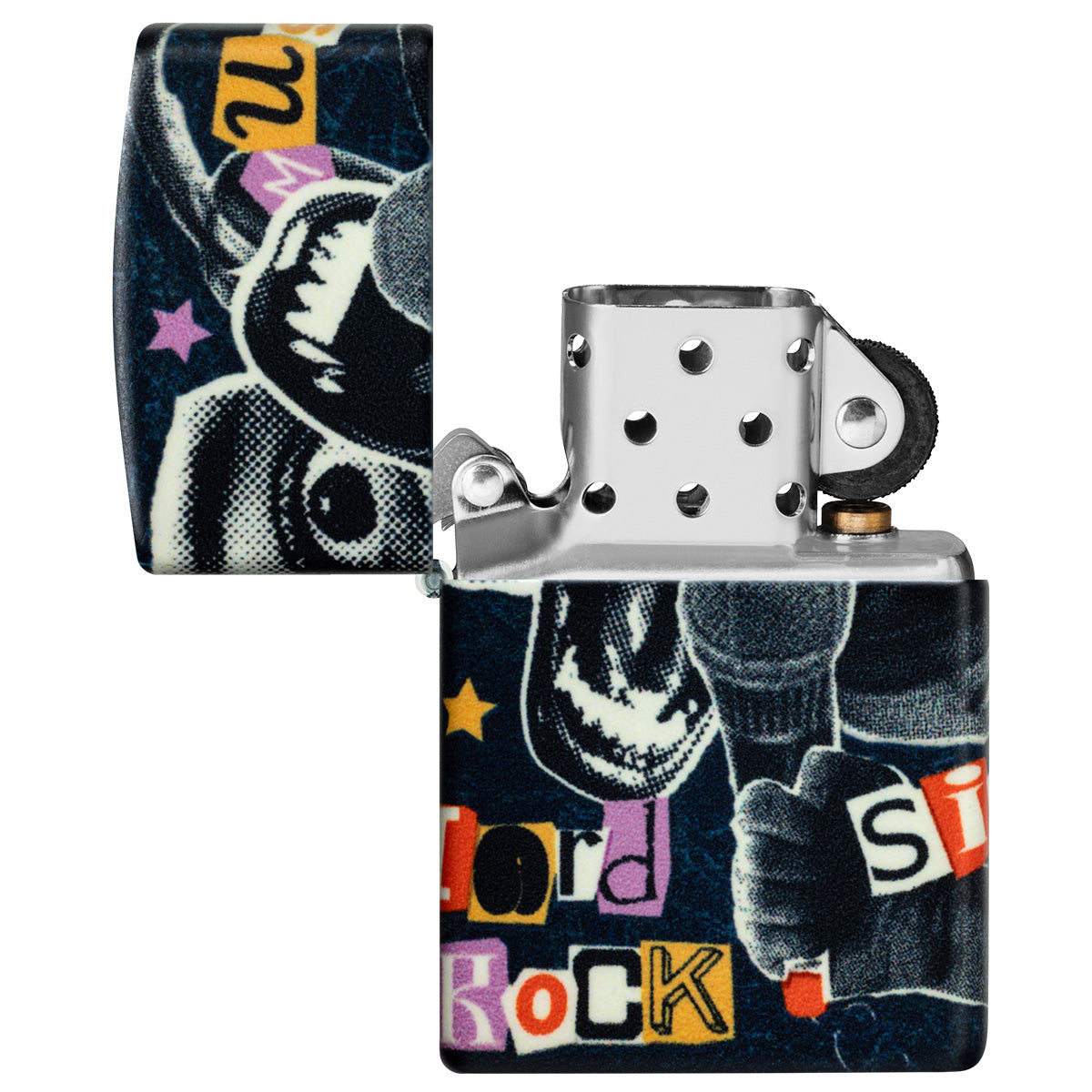 Zippo Lighter: Rock Music Collage - 540 Color 47032 – Lucas Lighters