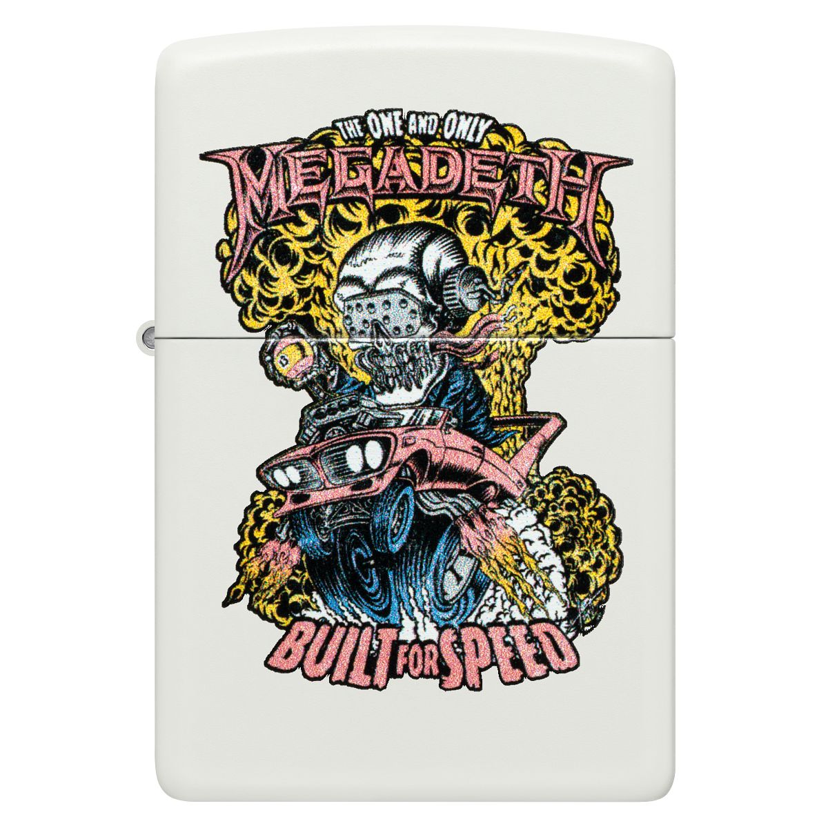 Zippo Lighter: Megadeth, Built for Speed - White Matte 47237
