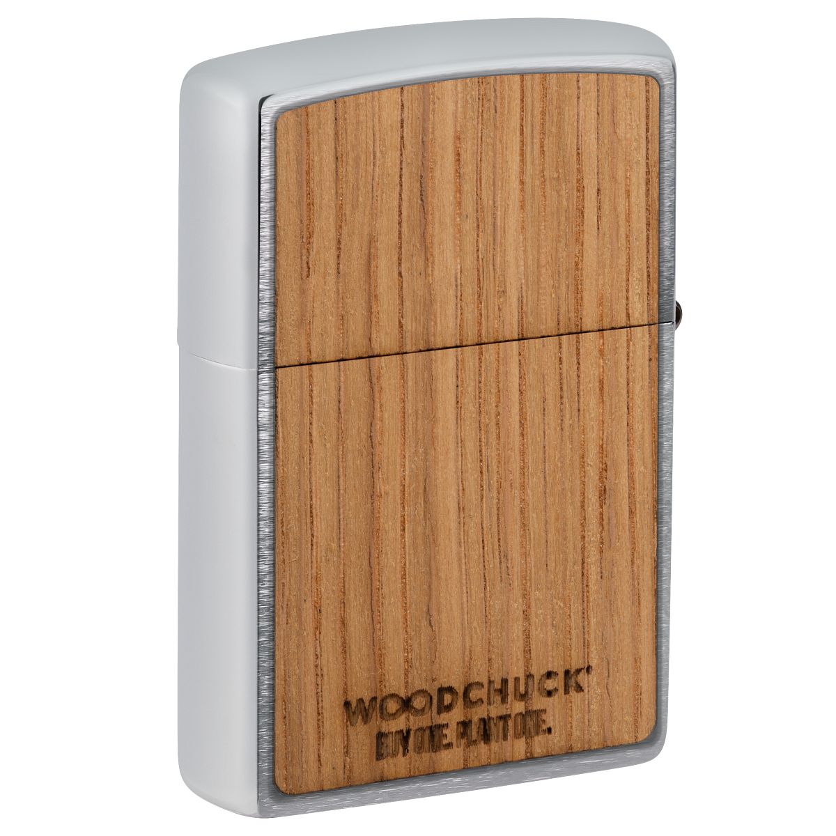 Zippo Lighter: Woodchuck Jack Daniel's - Brushed Chrome 48392