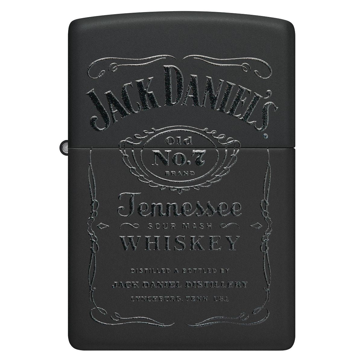 Zippo Jack Daniel's Lighter and Pouch Gift Set - Black Matte 48460