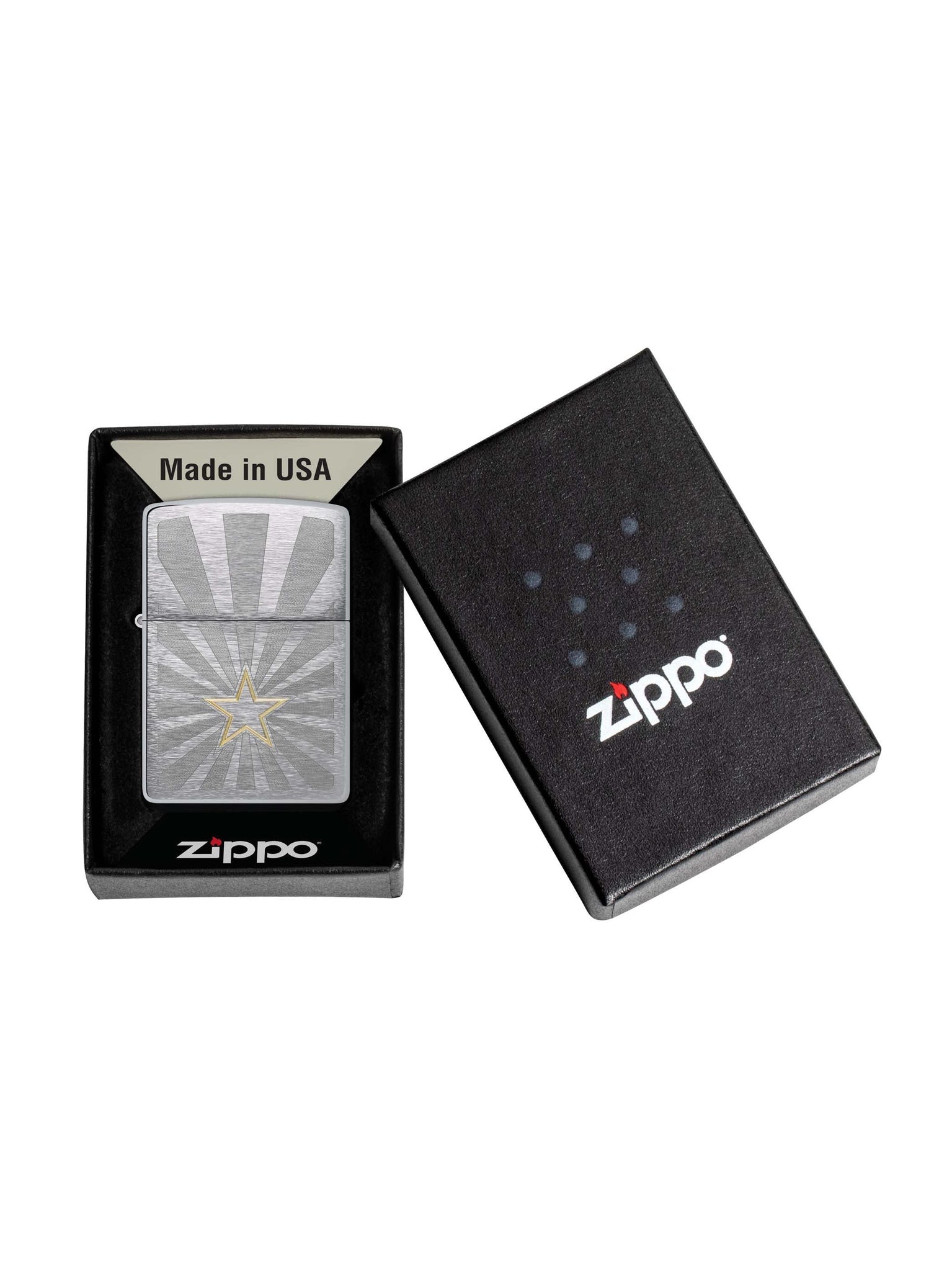 Dual Print Zippo Lighter - Brushed Chrome – LegacyTouch