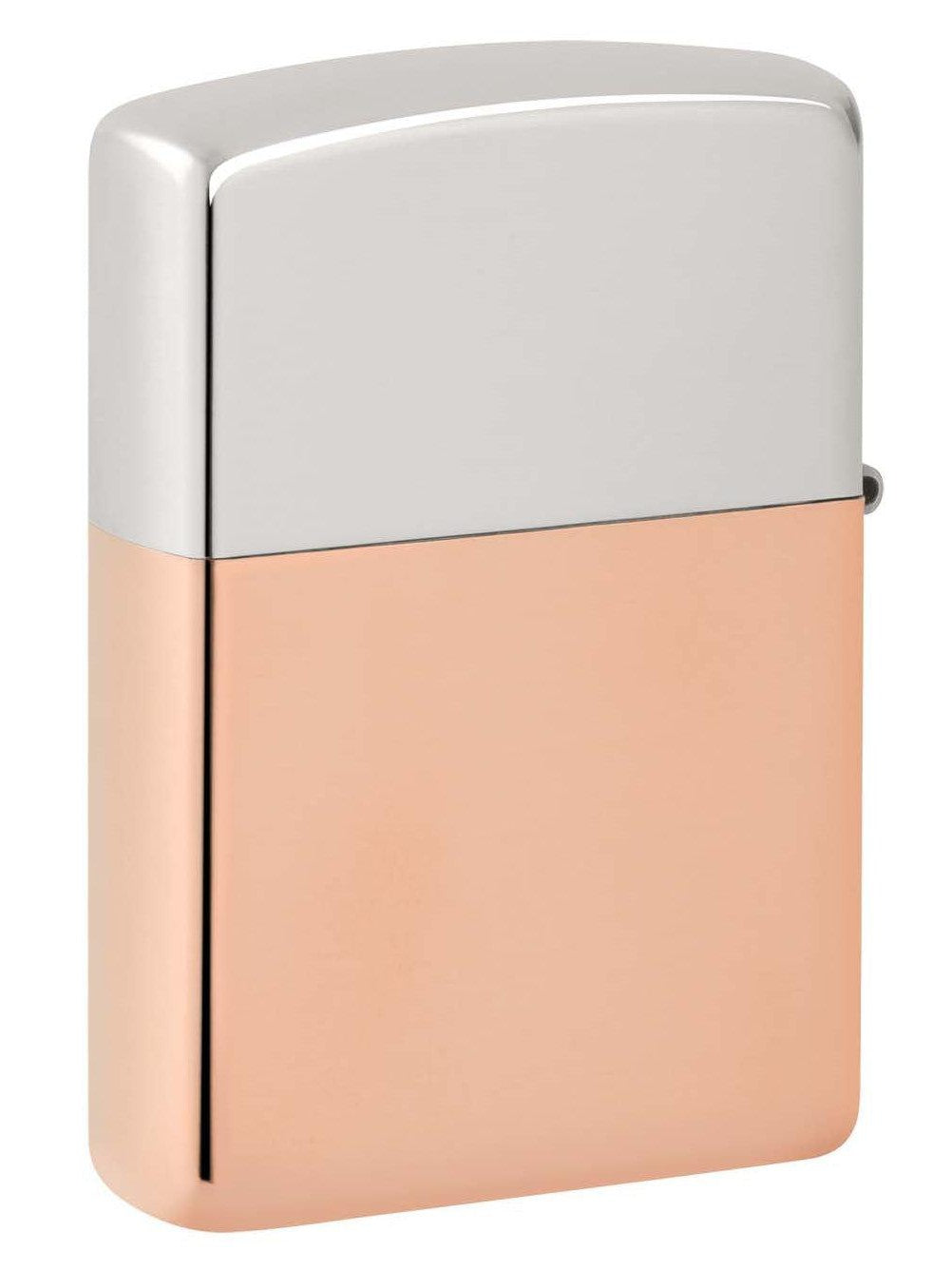 Zippo Lighter: Bimetal, Sterling Silver Lid and Copper Base - 48694