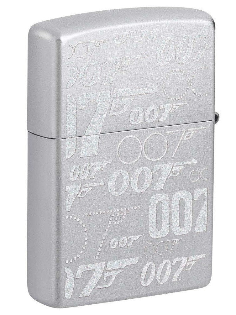 Zippo Lighter: James Bond 007 Guns - Satin Chrome 48735