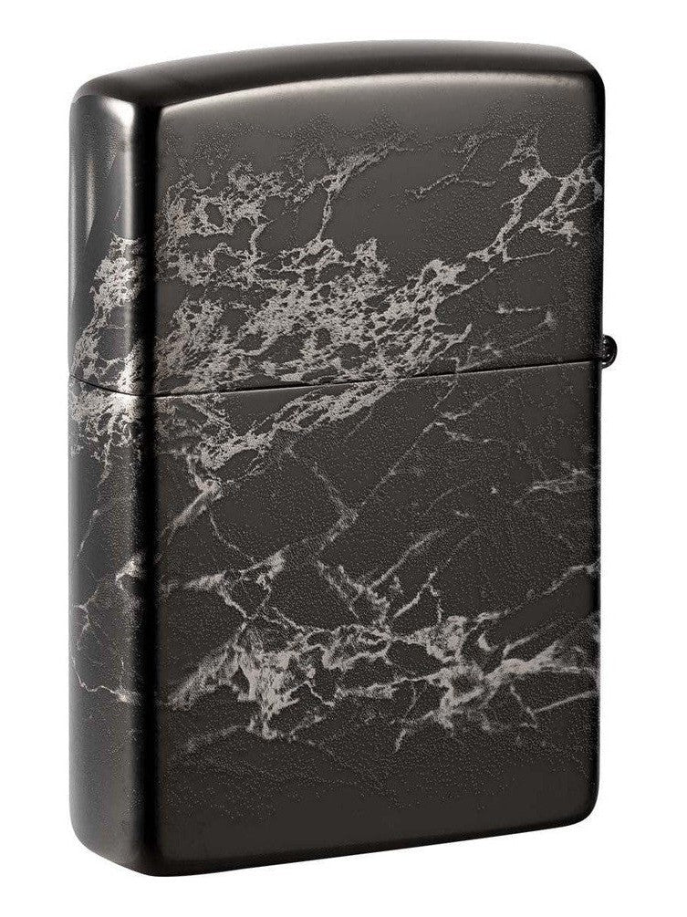 Zippo Lighter: Zippo Flame, Photo Image 360 - High Polish Black 48738