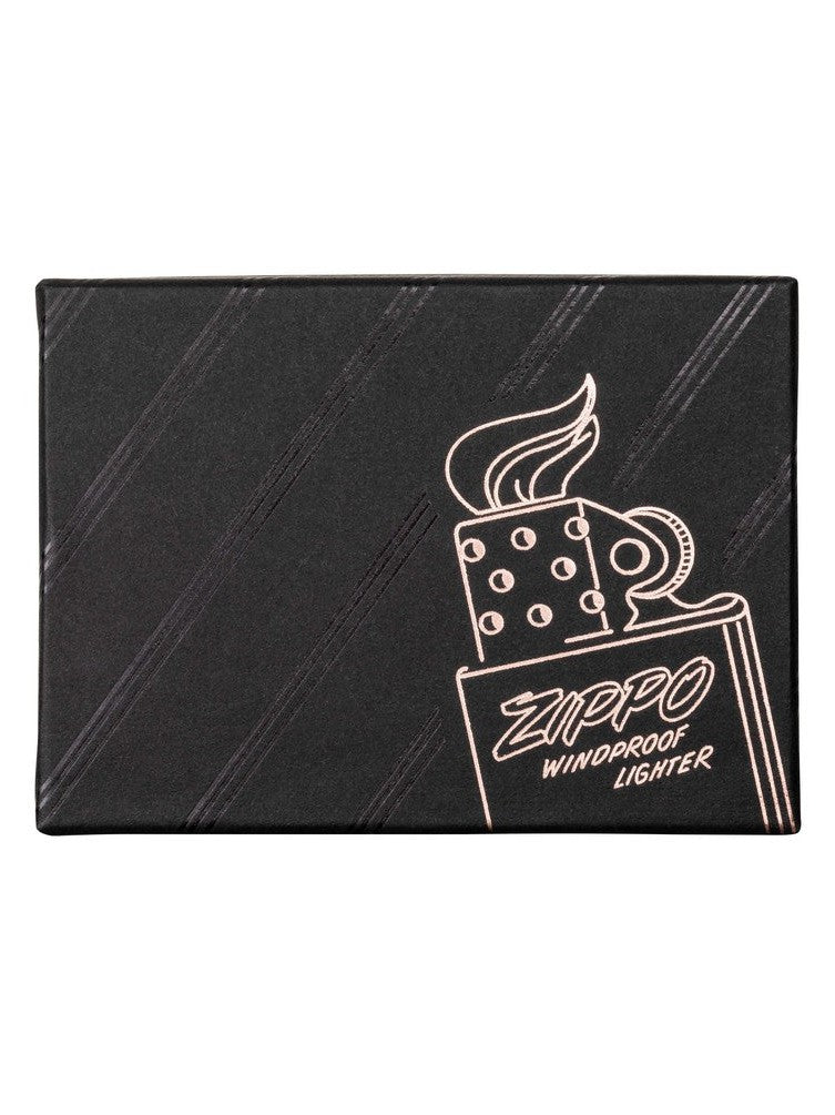 Zippo Lighter: Zippo Script Logo Collectible, Armor Engraved - High Polish Rose Gold 48768