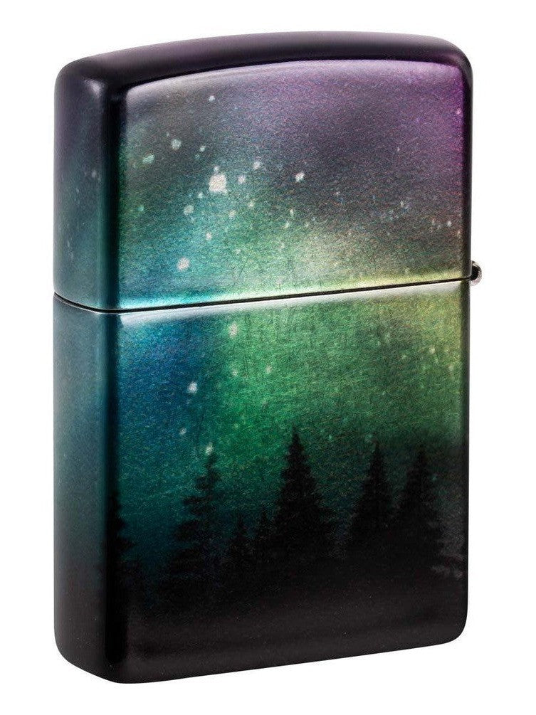 Zippo Lighter: Colorful Sky, 540 Color - 540 Tumbled Chrome 48771